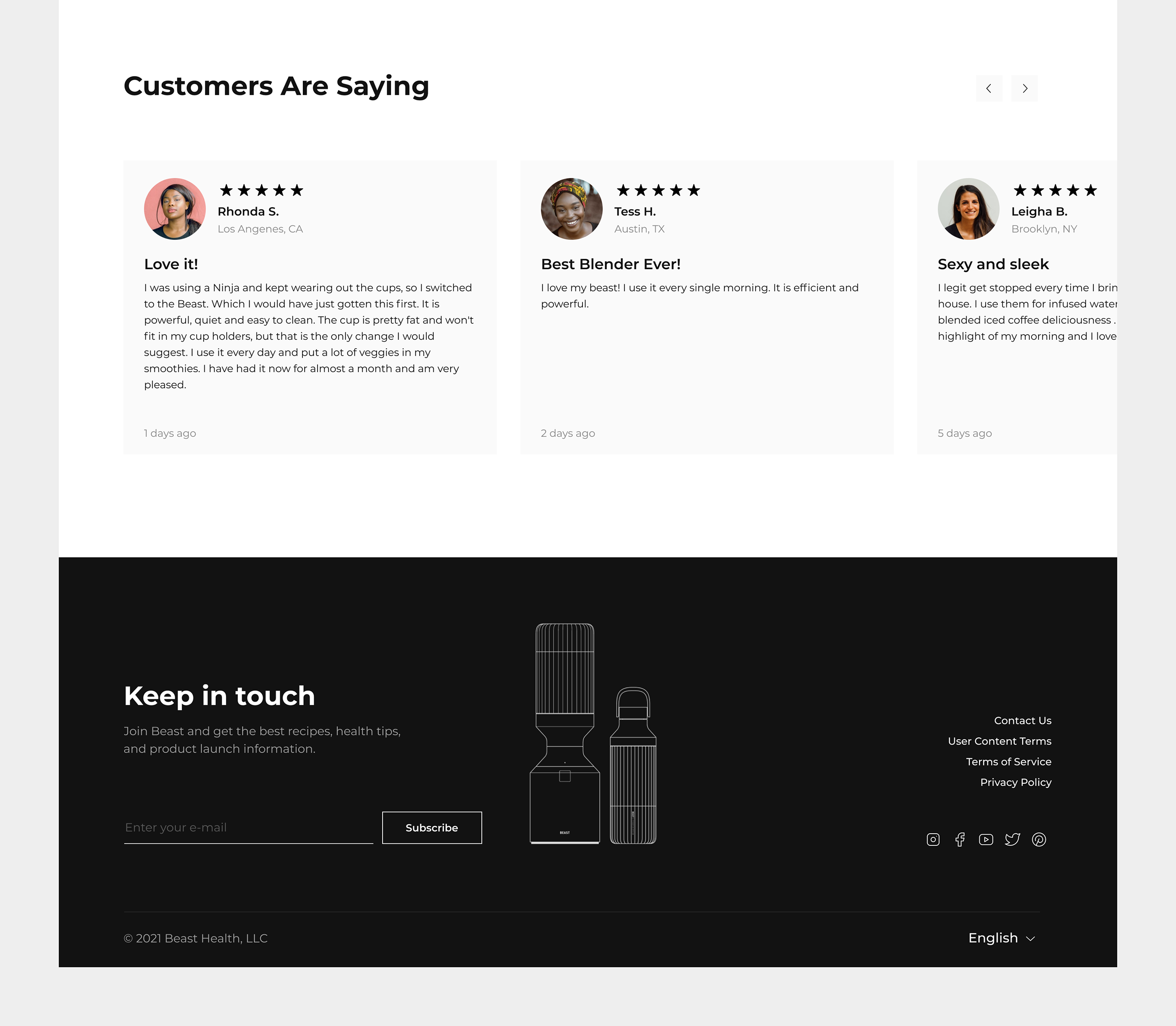 Beast Landing Page Concept — Изображение №6 — Интерфейсы на Dprofile