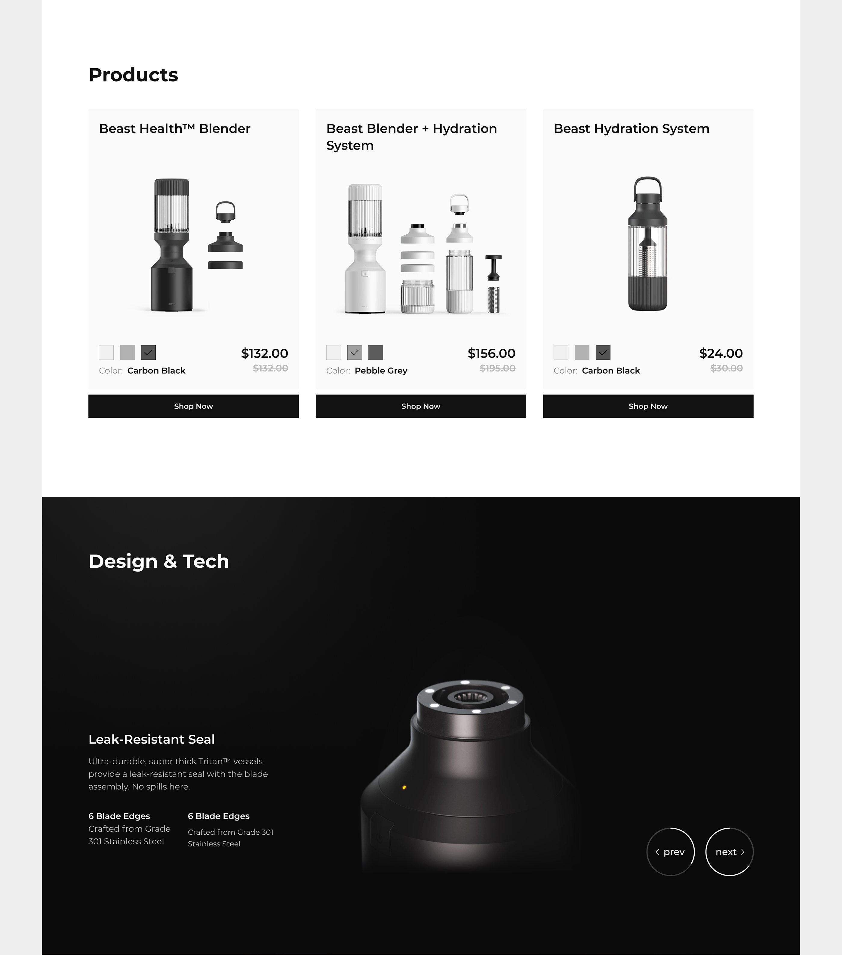 Beast Landing Page Concept — Изображение №4 — Интерфейсы на Dprofile