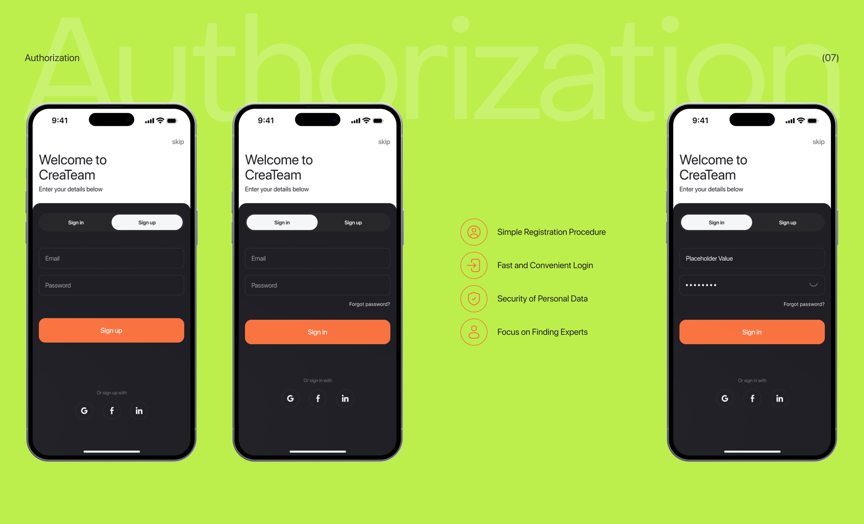 CreaTeam - Mobile App — Изображение №7 — Интерфейсы, Брендинг на Dprofile