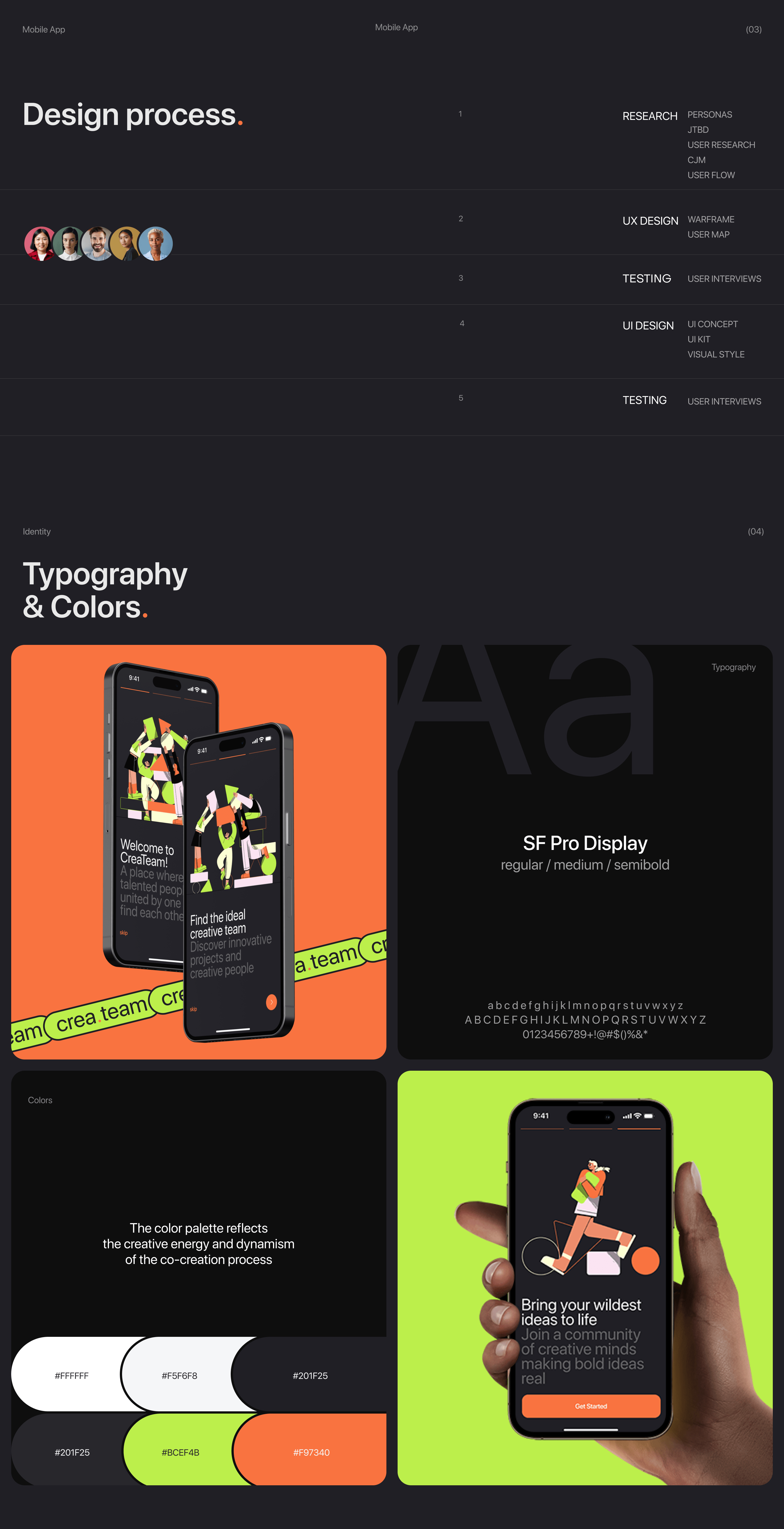 CreaTeam - Mobile App — Изображение №4 — Интерфейсы, Брендинг на Dprofile