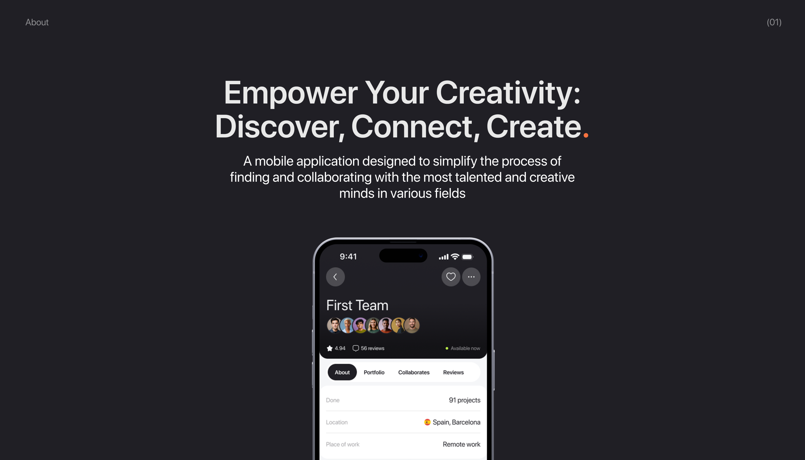 CreaTeam - Mobile App — Изображение №2 — Интерфейсы, Брендинг на Dprofile