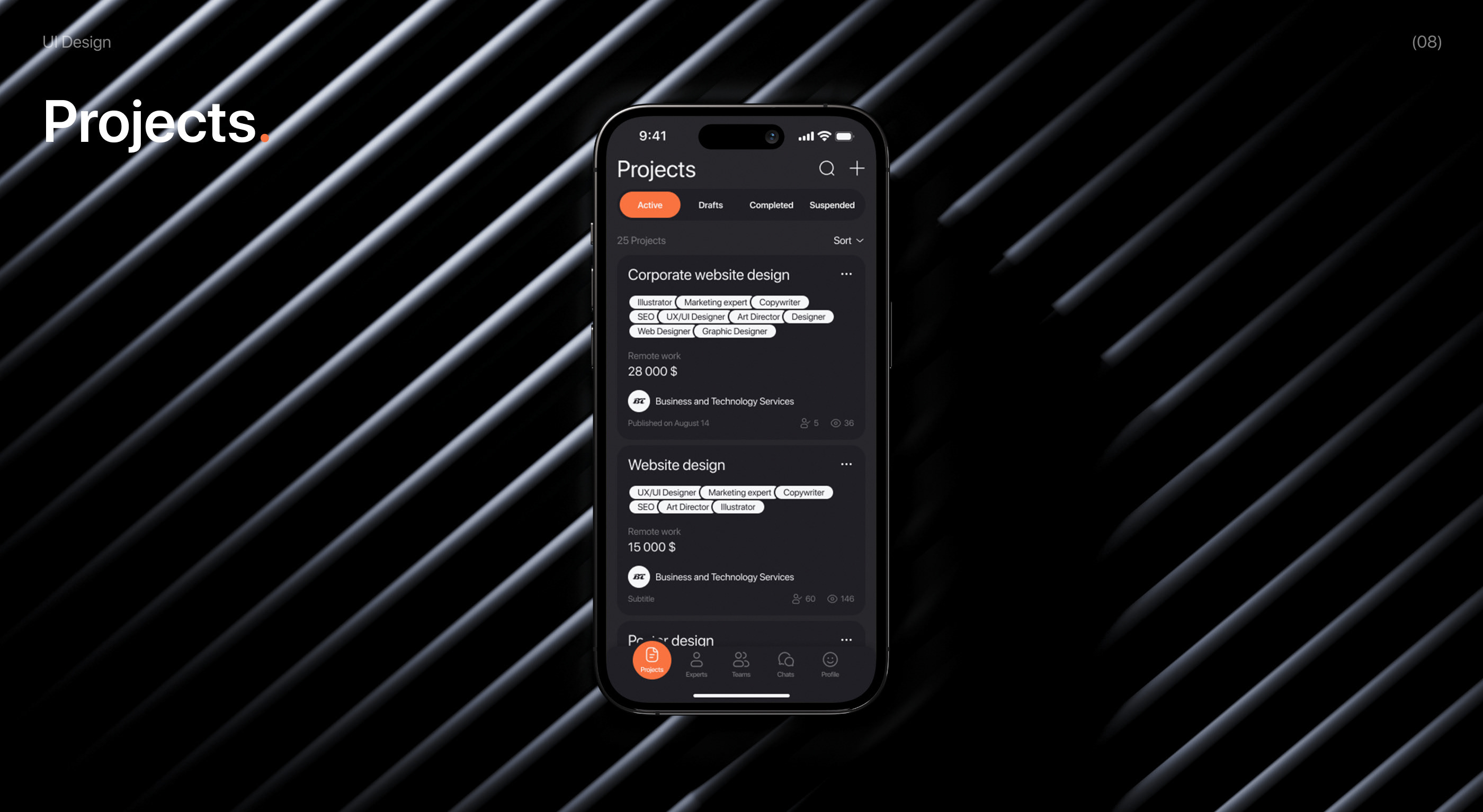 CreaTeam - Mobile App — Изображение №8 — Интерфейсы, Брендинг на Dprofile