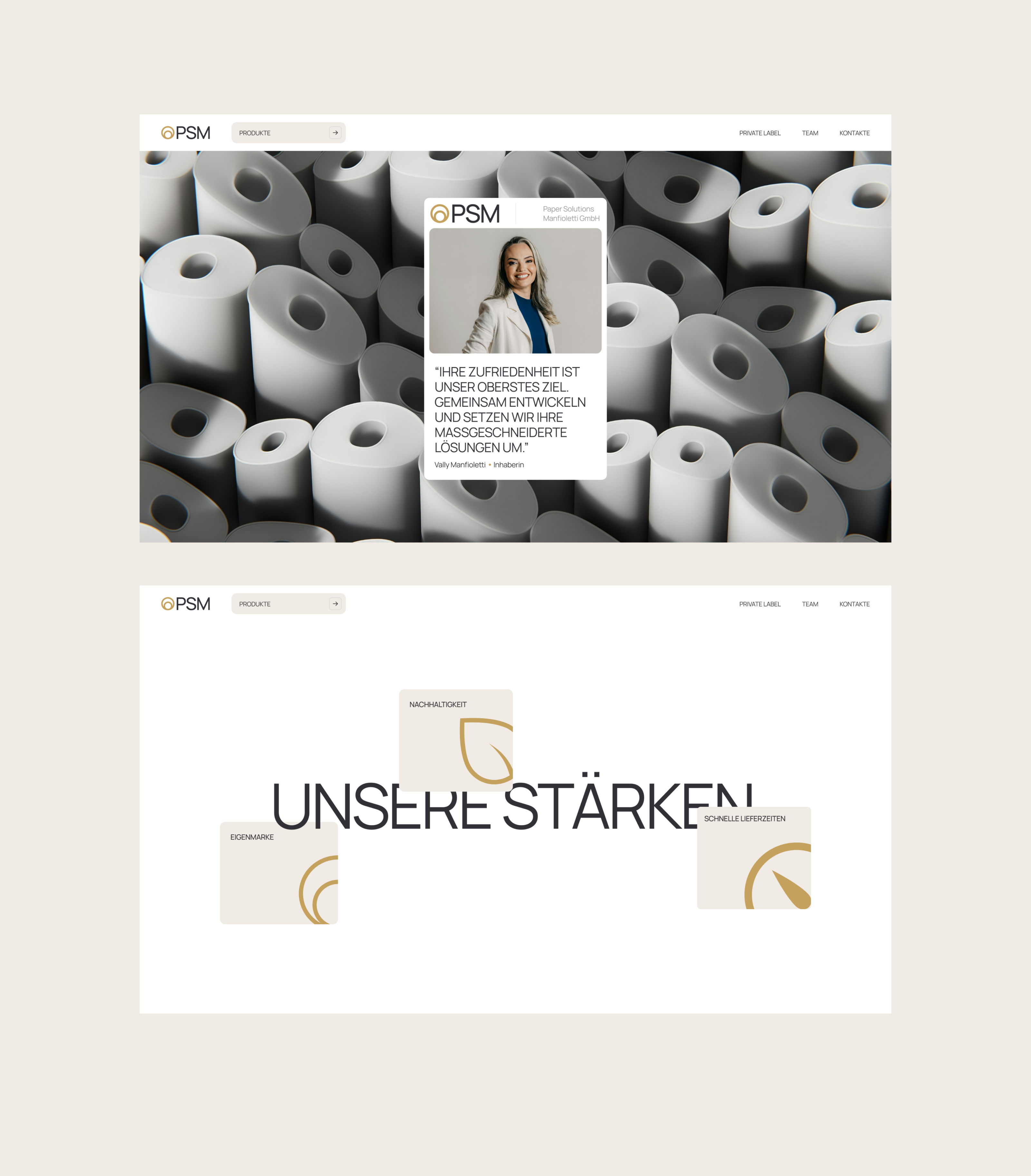 Paper Solutions Manfioletti GMBH | identity & Website — Изображение №8 — Интерфейсы, Брендинг на Dprofile