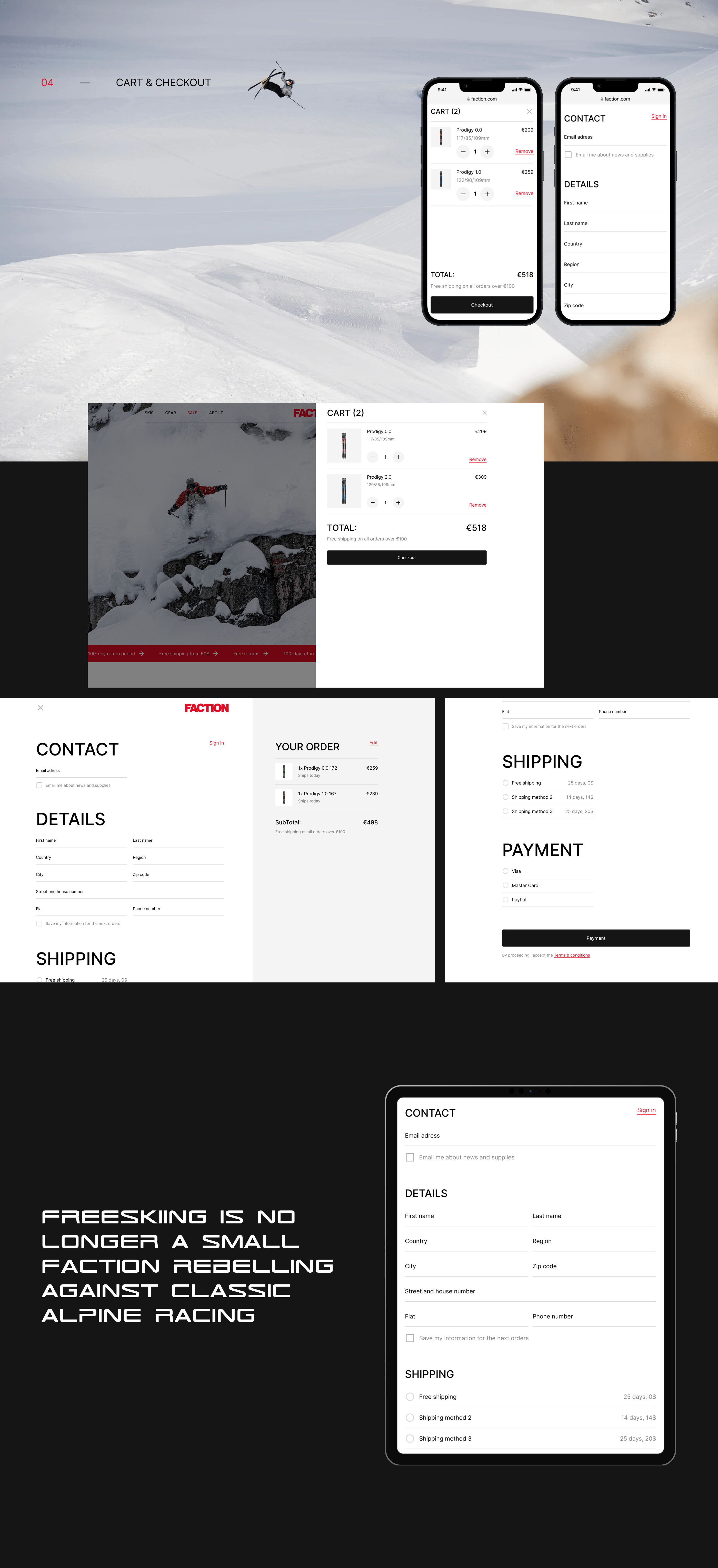 FACTION SKIS | E-commerce redesign — Изображение №7 — Интерфейсы на Dprofile