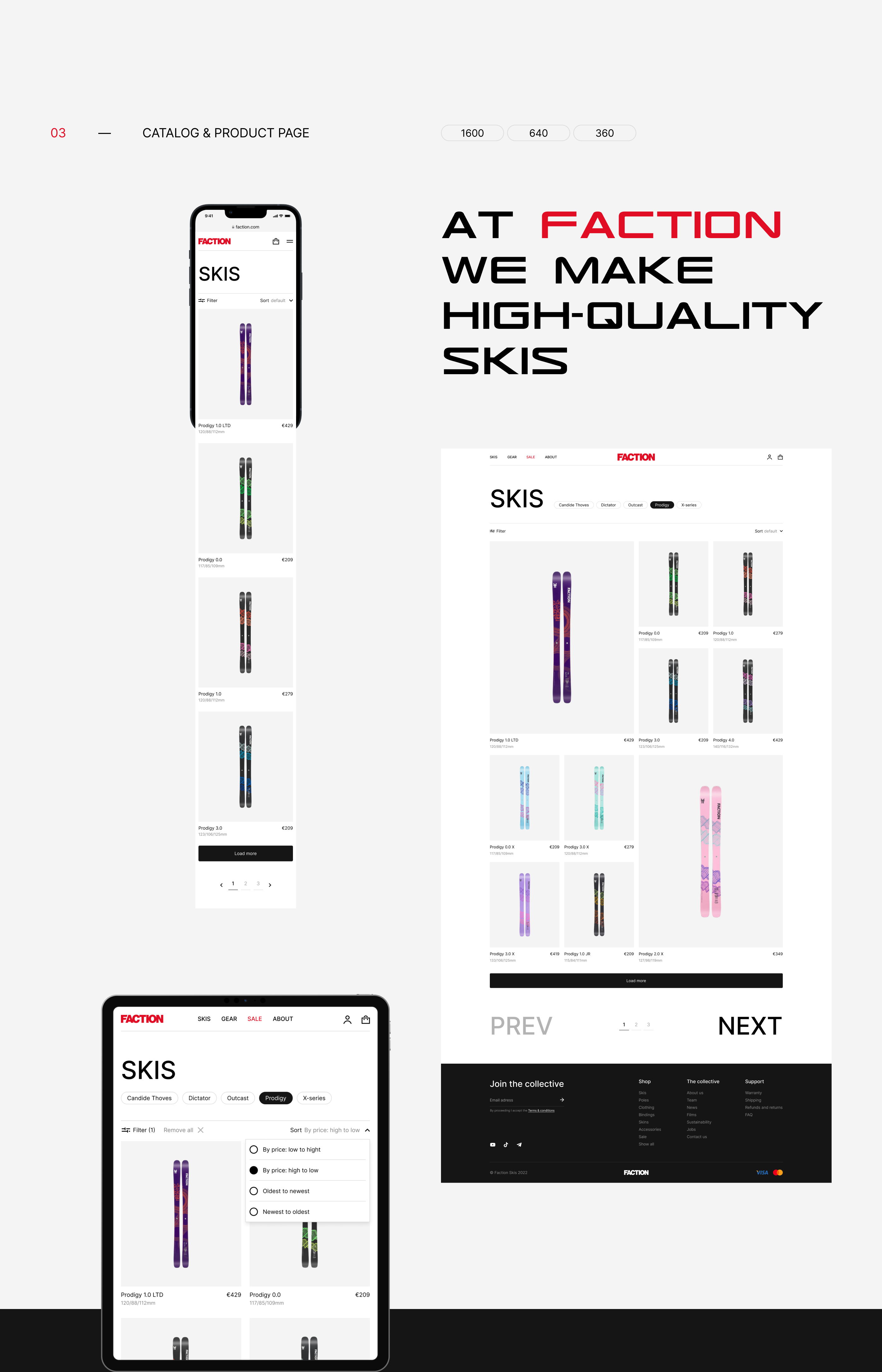 FACTION SKIS | E-commerce redesign — Изображение №4 — Интерфейсы на Dprofile