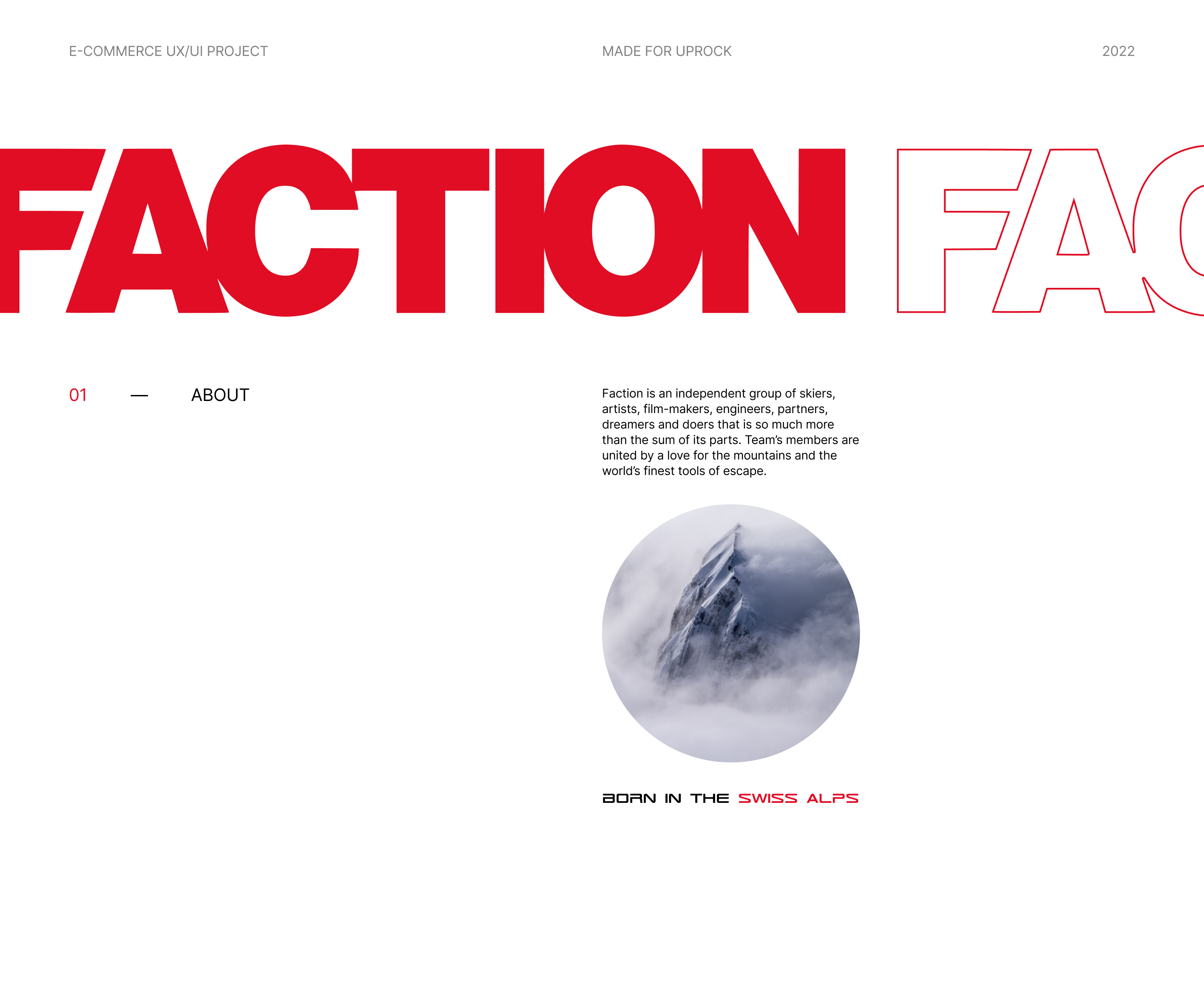 FACTION SKIS | E-commerce redesign — Изображение №1 — Интерфейсы на Dprofile