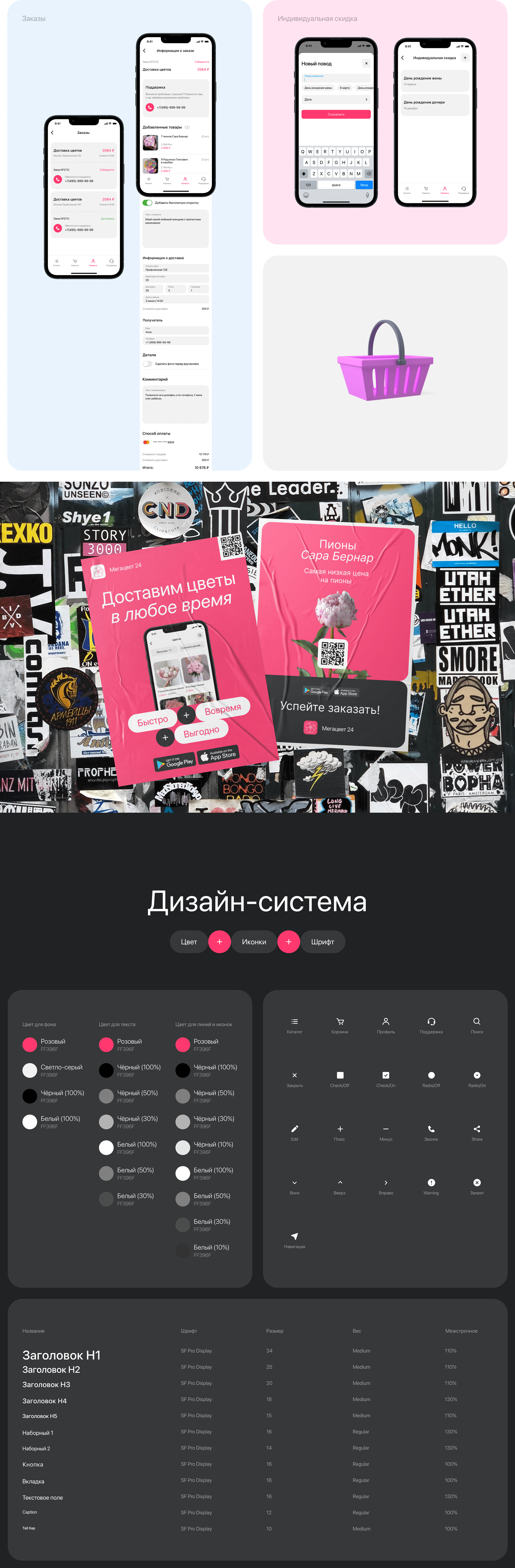 Мегацвет 24 | Приложение доставки цветов — Изображение №7 — Интерфейсы на Dprofile