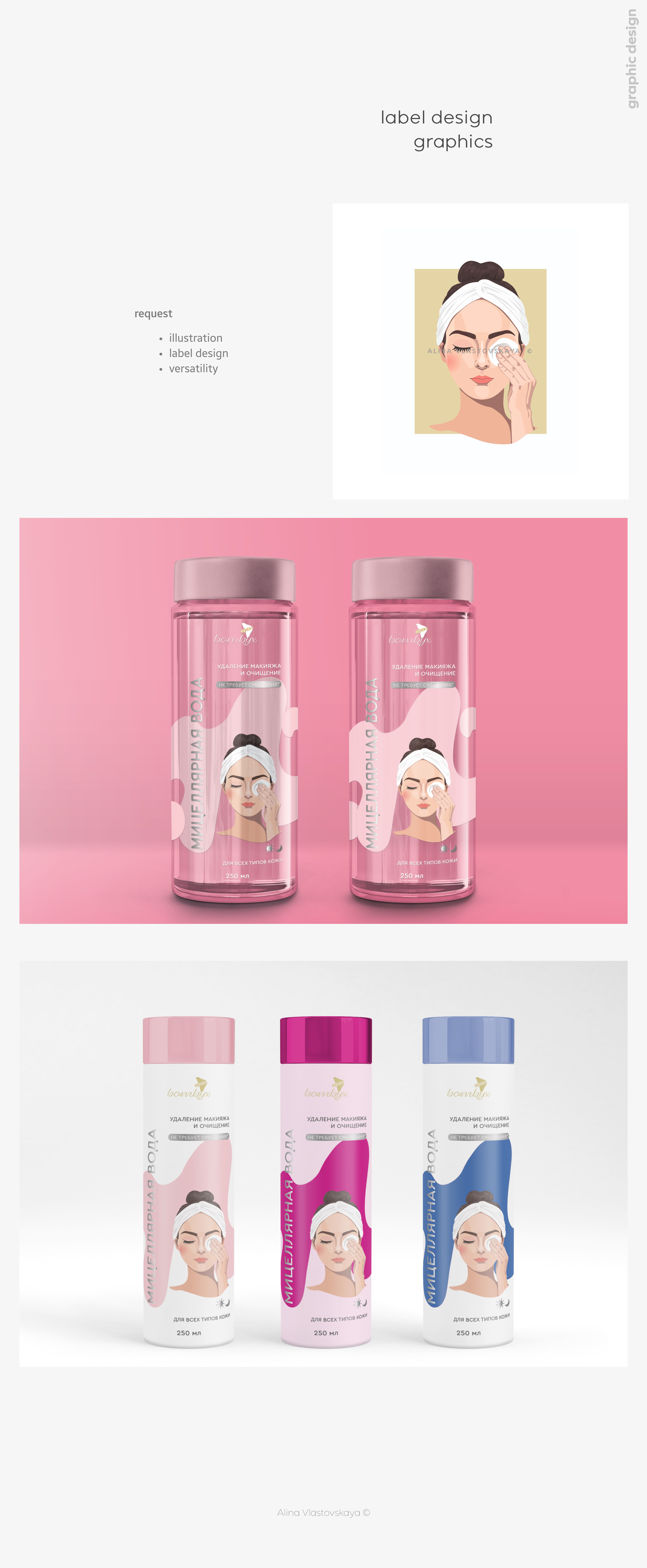 cosmetic label design | разработка этикетки — Изображение №1 — Брендинг, Иллюстрация на Dprofile
