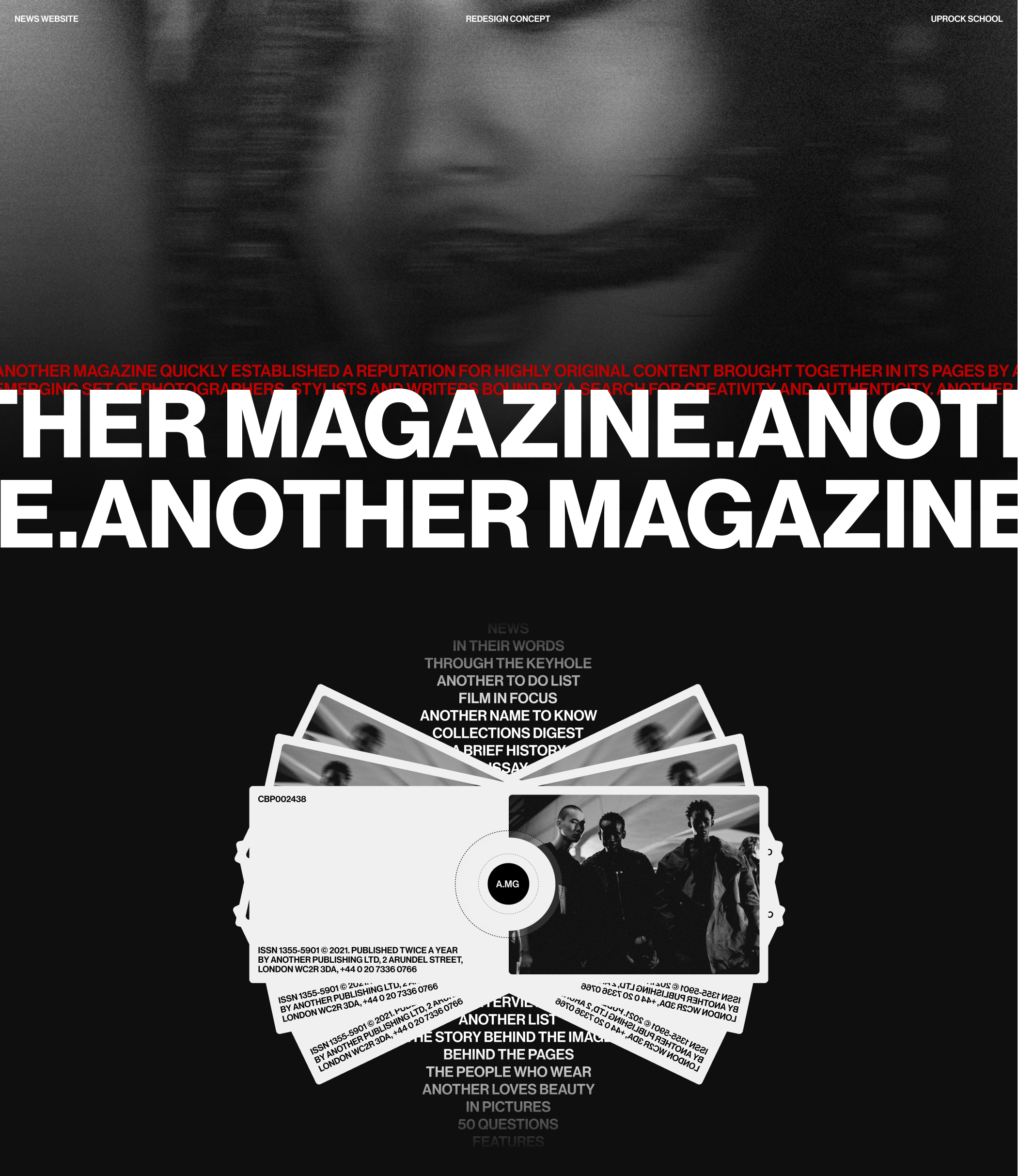 Another Magazine/Redesign concept — Изображение №1 — Интерфейсы на Dprofile
