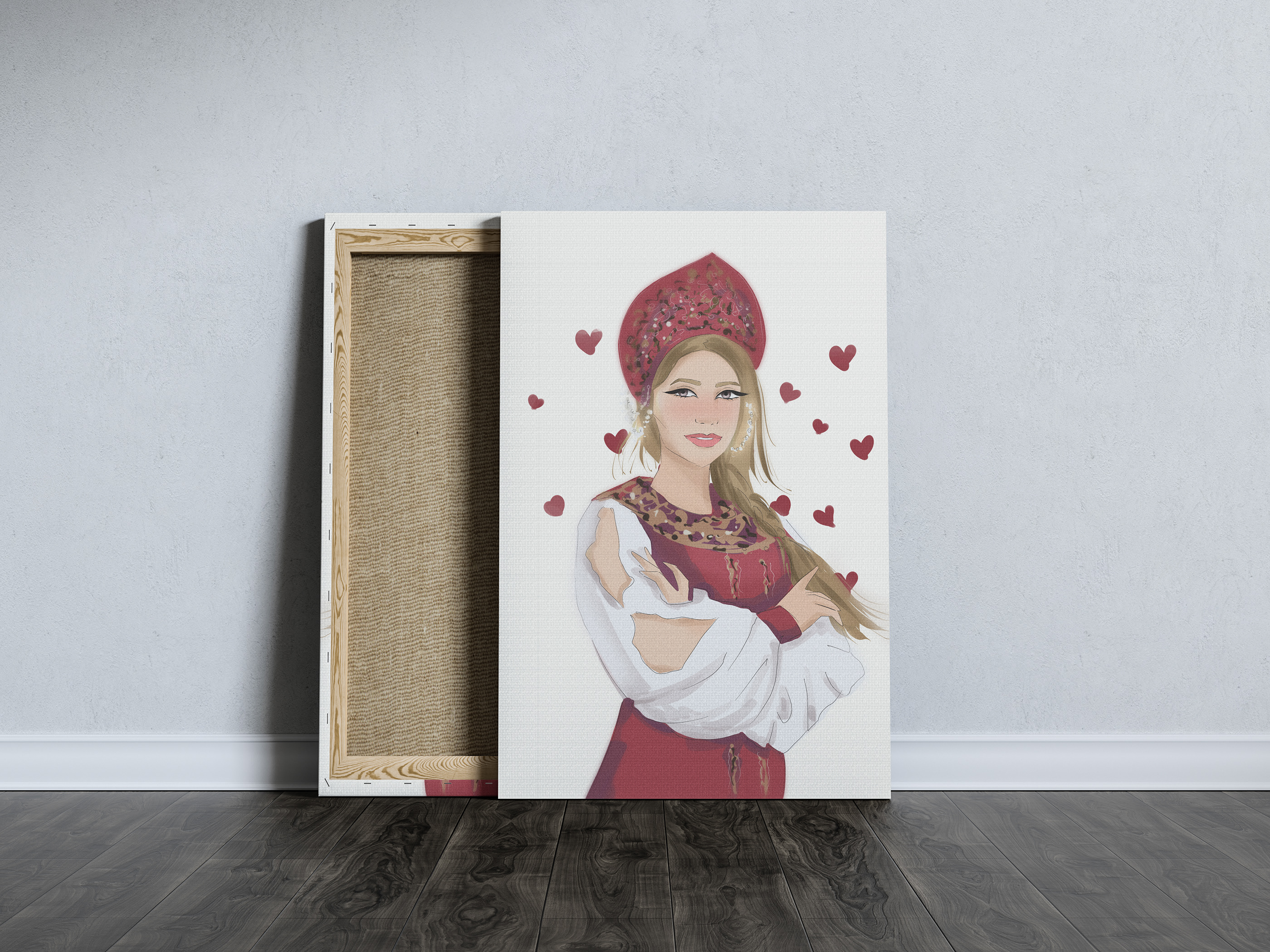 Girl in a kokoshnik — Изображение №3 — Иллюстрация на Dprofile