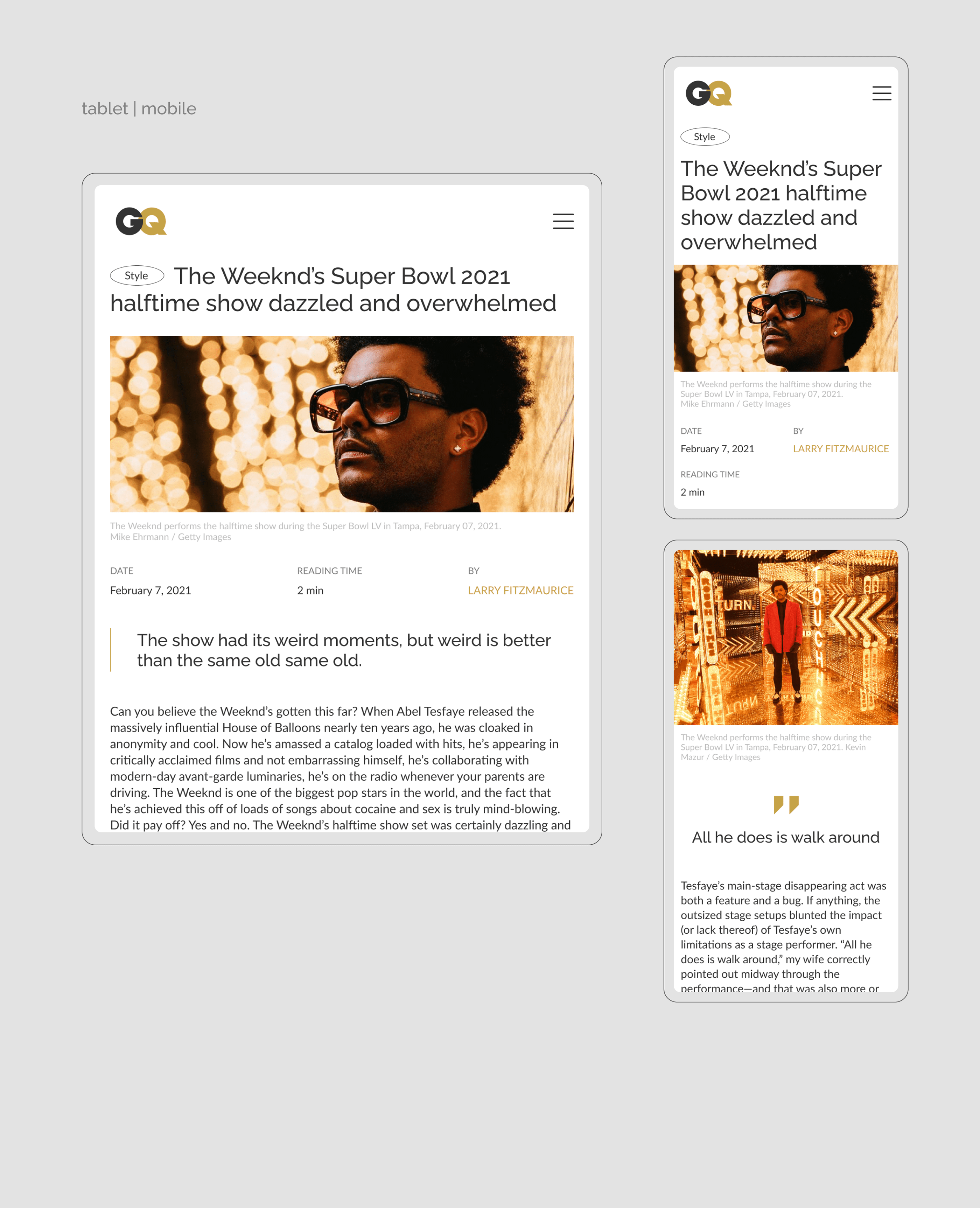 GQ | website redesign — Изображение №8 — Интерфейсы на Dprofile