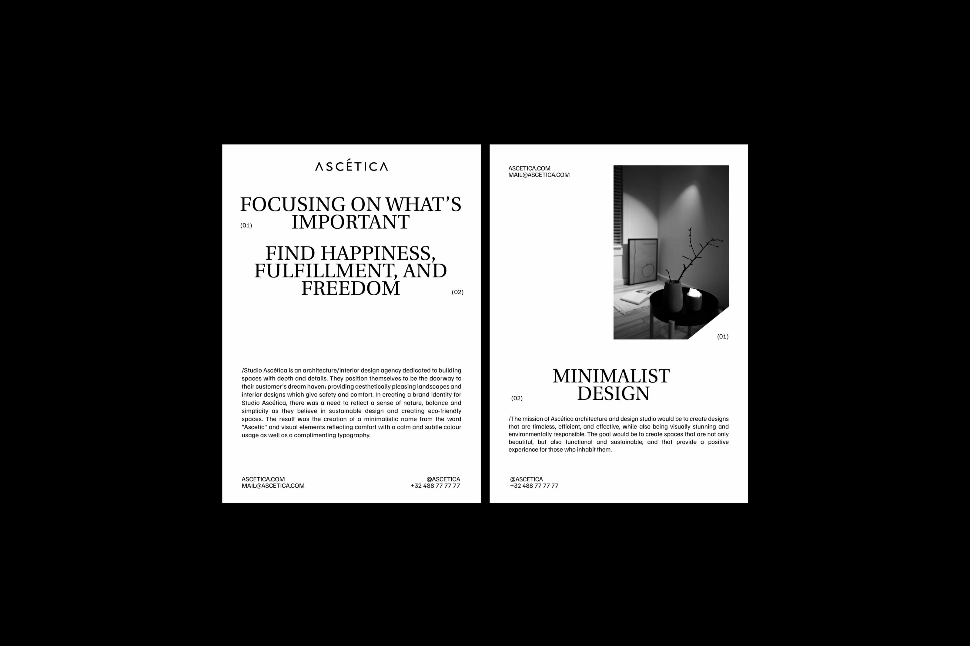 Ascética /фирменный стиль для архитектурной студии — Изображение №4 — Брендинг на Dprofile