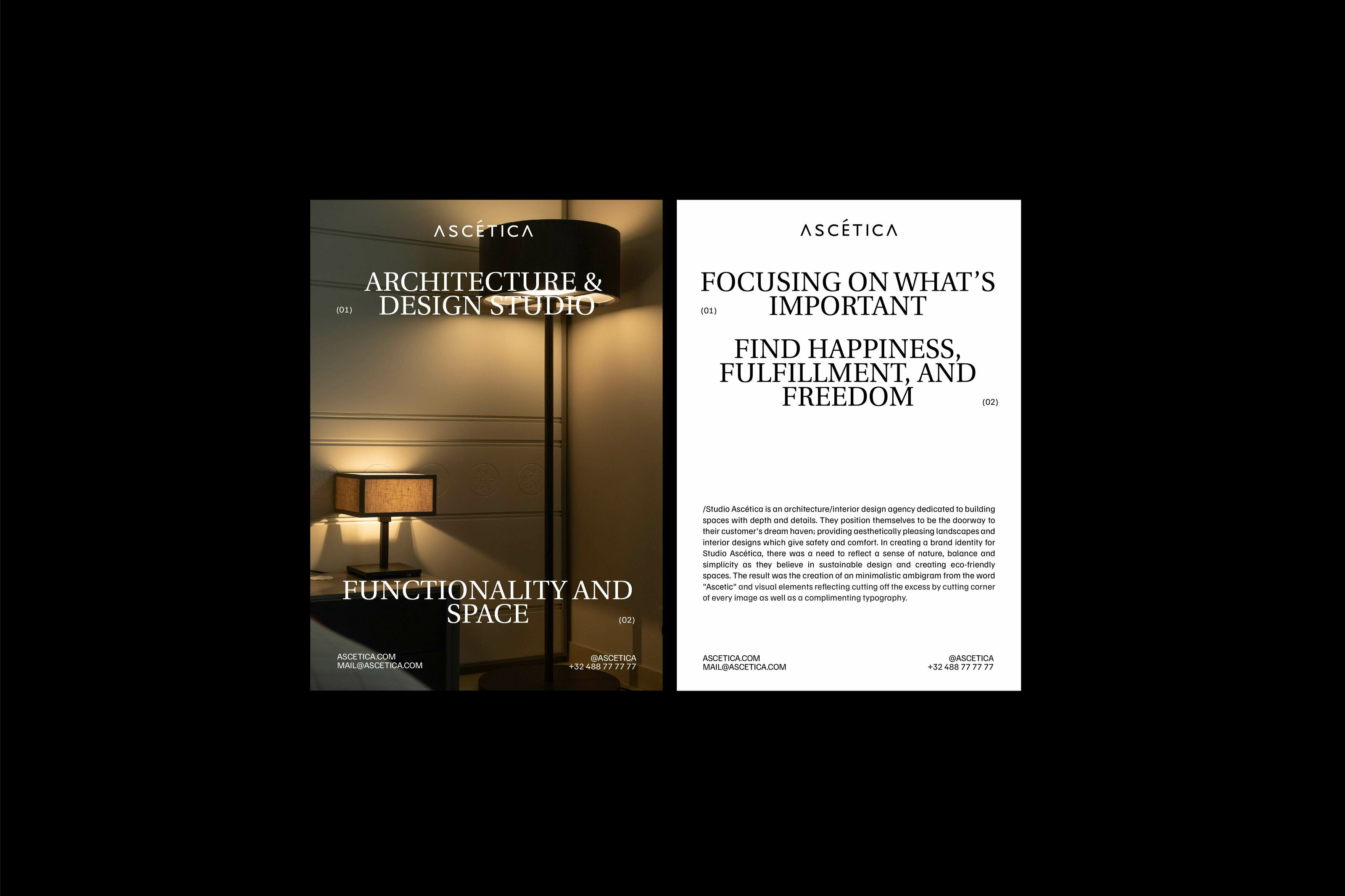Ascética /фирменный стиль для архитектурной студии — Изображение №7 — Брендинг на Dprofile