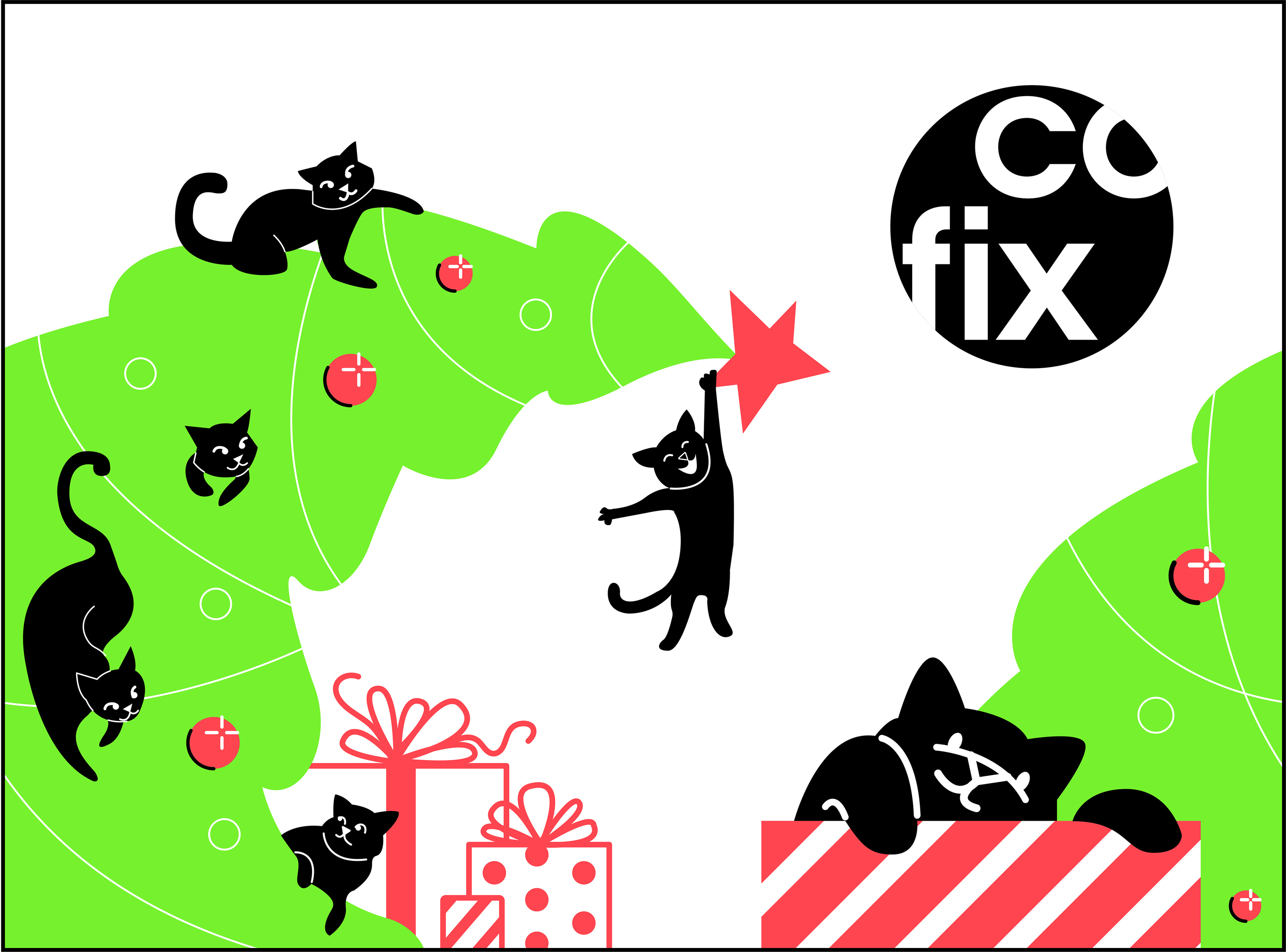 Концепция новогодних стаканчиков Cofix — Изображение №5 — Брендинг, Иллюстрация на Dprofile