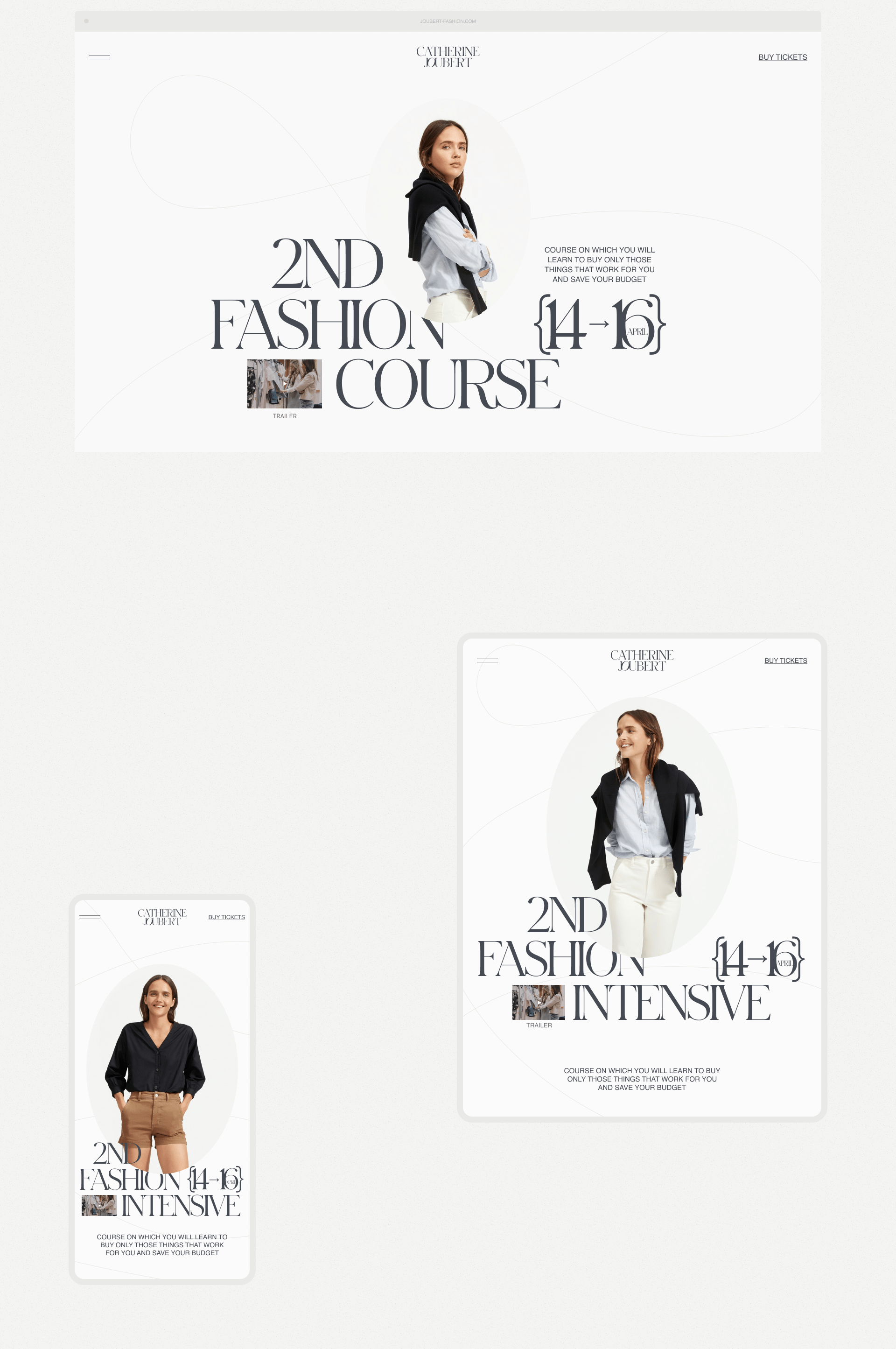 Catherine Joubert — web, brand — Изображение №2 — Брендинг, Интерфейсы на Dprofile