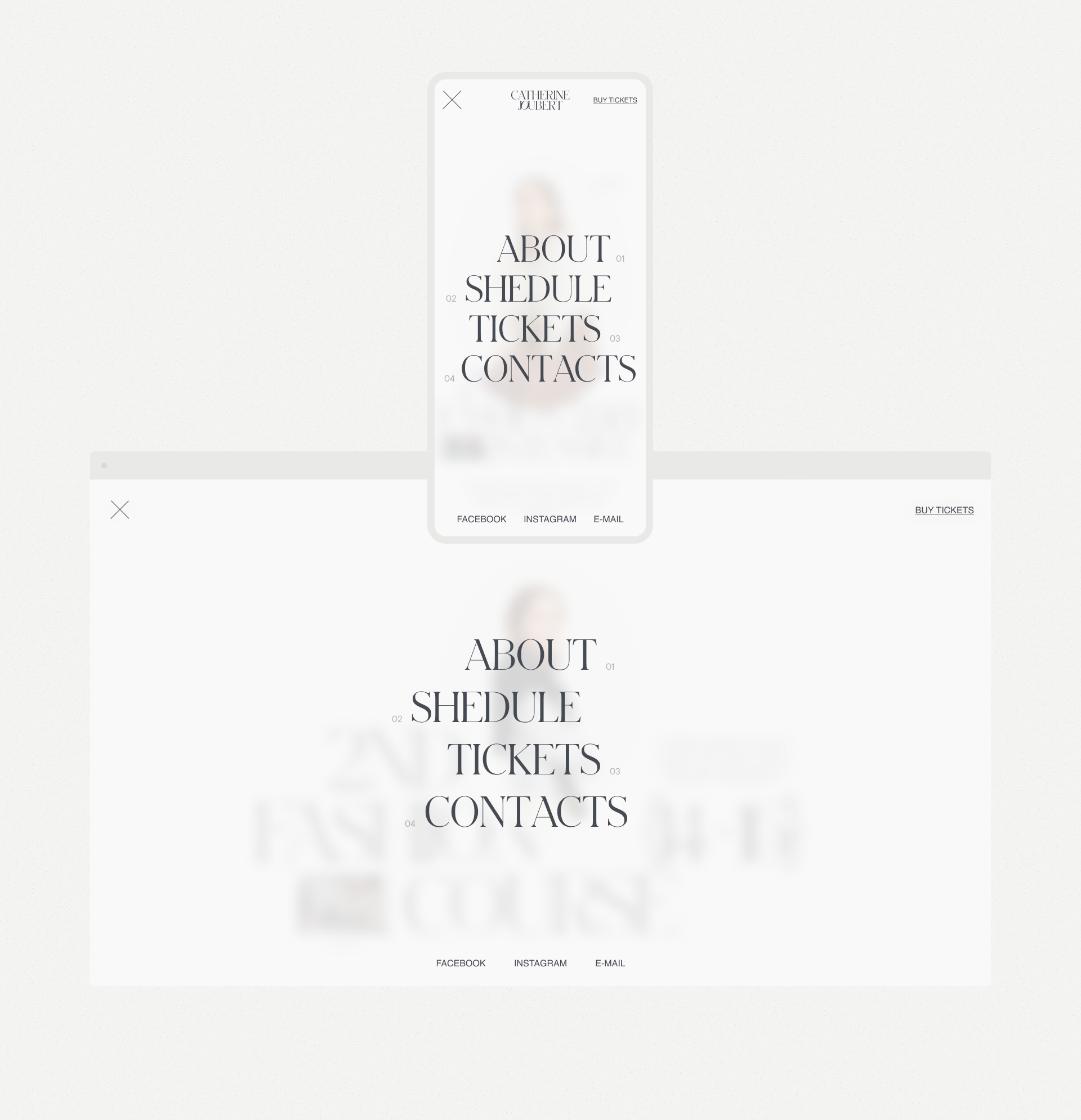 Catherine Joubert — web, brand — Изображение №5 — Брендинг, Интерфейсы на Dprofile