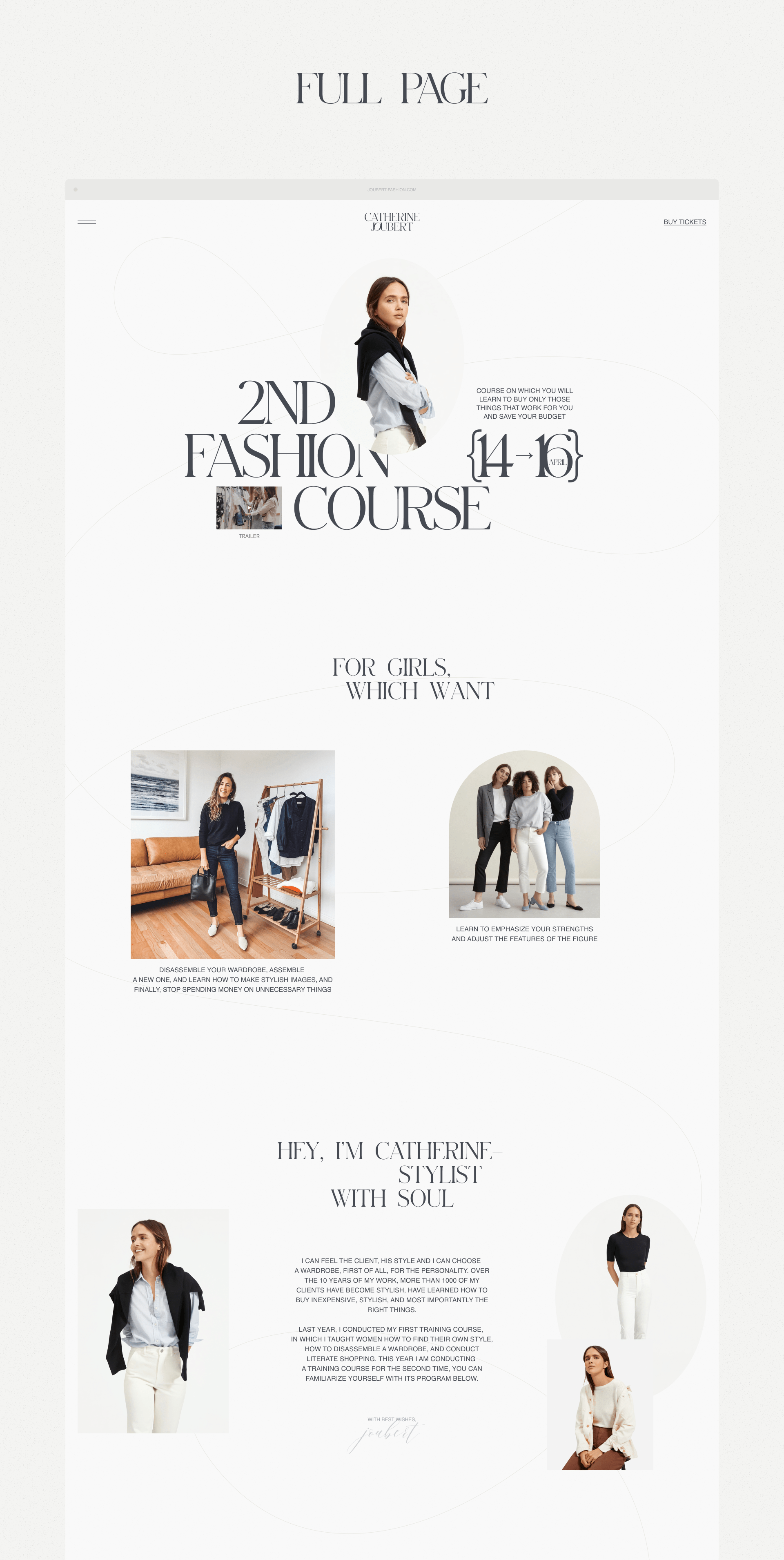 Catherine Joubert — web, brand — Изображение №7 — Брендинг, Интерфейсы на Dprofile