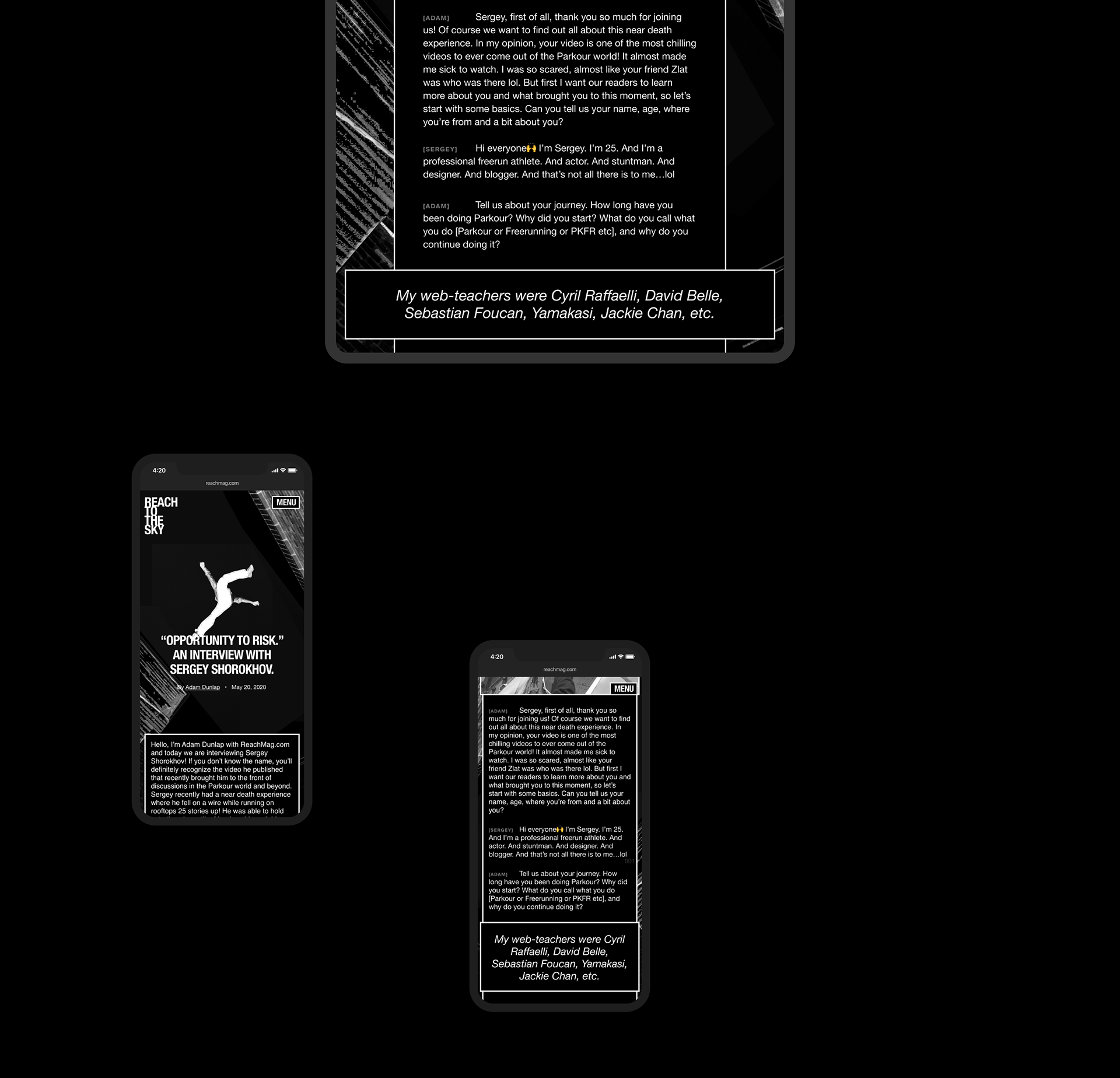 Reach Magazine – web, identity — Изображение №10 — Брендинг, Интерфейсы на Dprofile