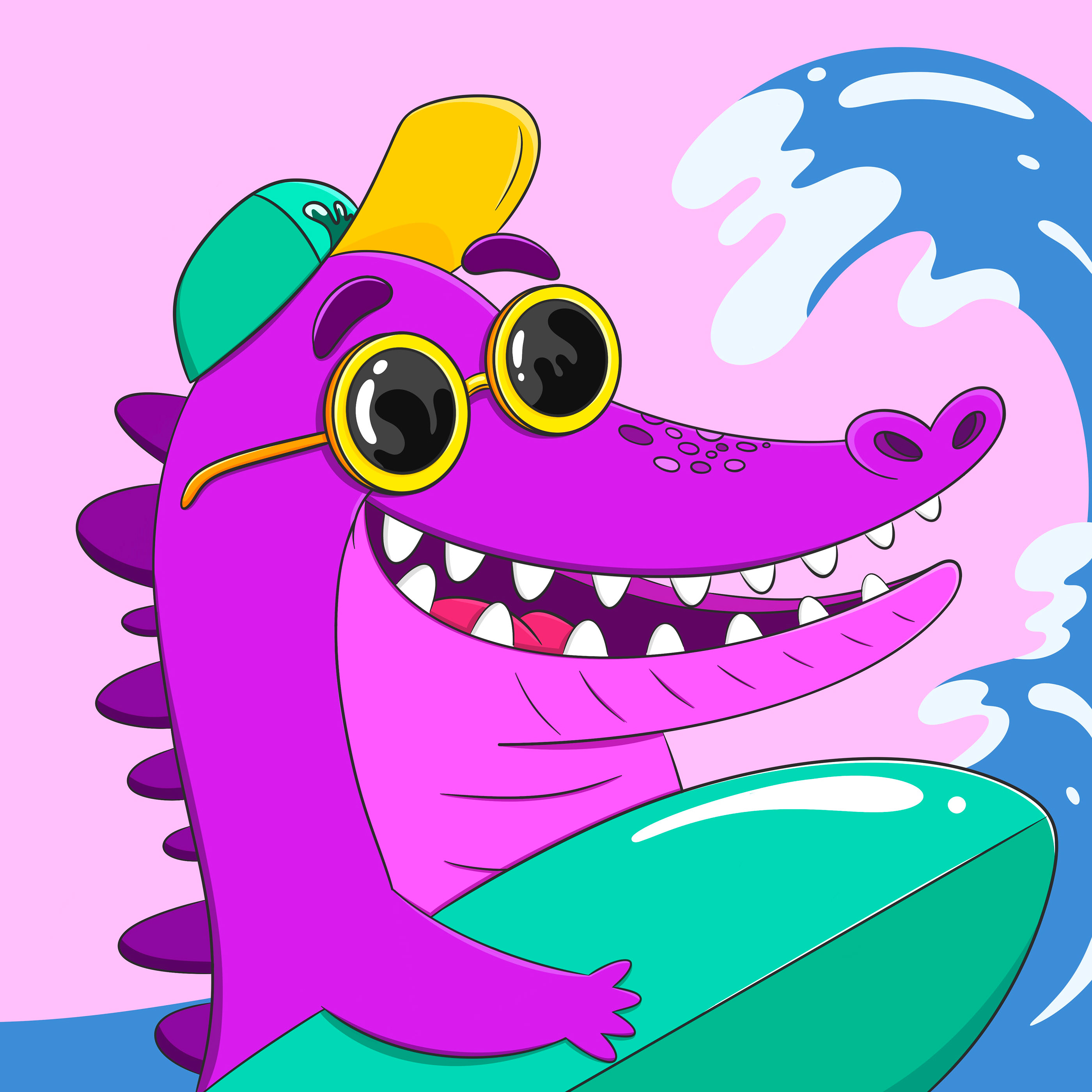 Croco Locco NFT Collection — Изображение №8 — Иллюстрация на Dprofile