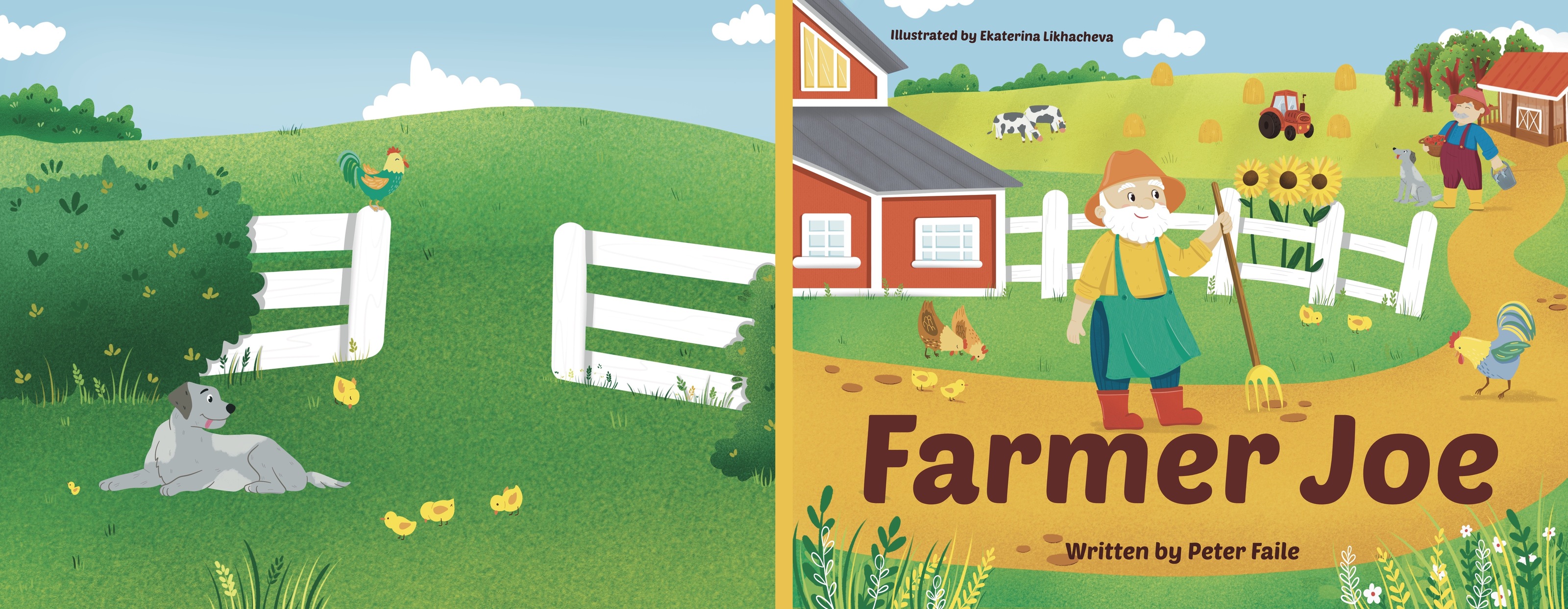 Детская книга "Farmer Joe" — Изображение №5 — Иллюстрация на Dprofile