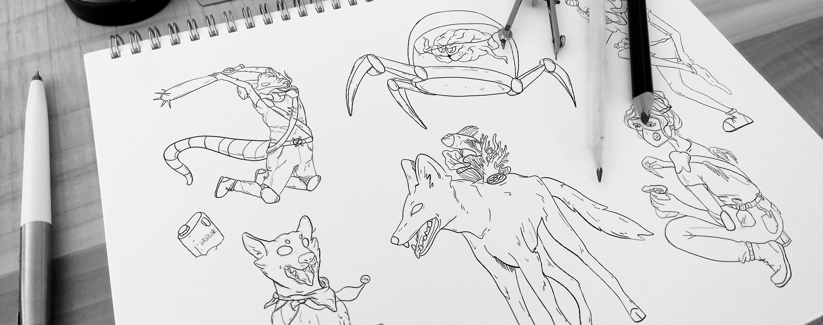 POST-APOCALYPTIC WORLD/inktober2020 — Изображение №16 — Иллюстрация на Dprofile