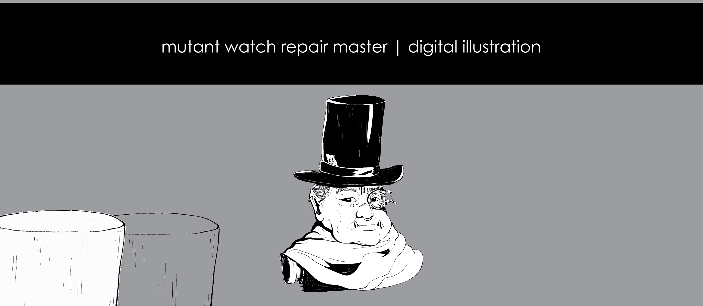mutant watch repair master | digital illustration — Изображение №1 — Брендинг, Иллюстрация на Dprofile