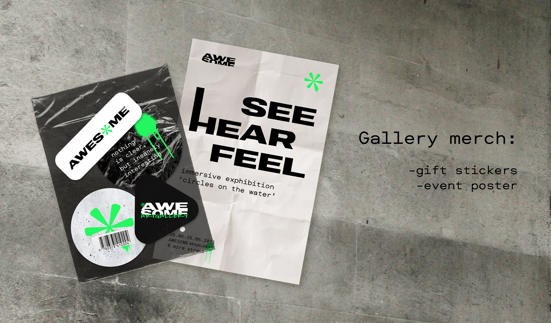 Awesome Art Gallery | LOGOTYPE, STYLE, STICKERS, POSTER — Изображение №4 — Брендинг, Маркетинг на Dprofile