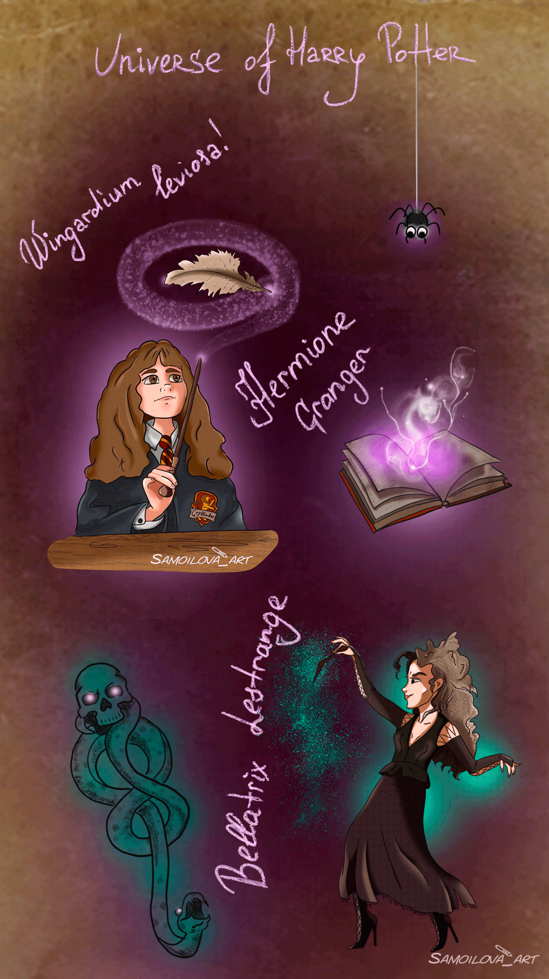 The Wizarding World of Harry Potter — Изображение №1 — Иллюстрация, Графика на Dprofile