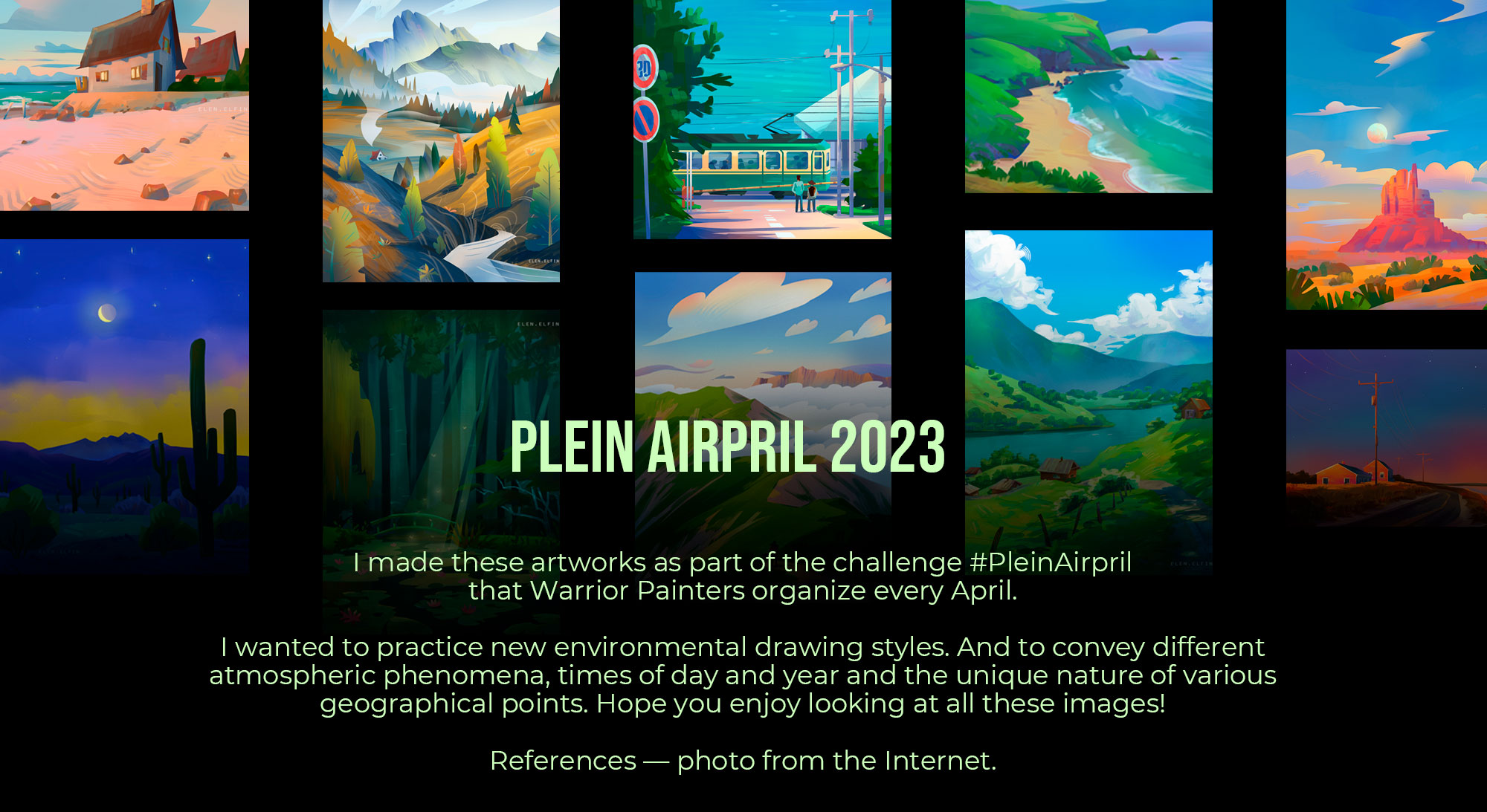 Plein Air’23 | Environment Painting — Изображение №1 — Иллюстрация, Графика на Dprofile