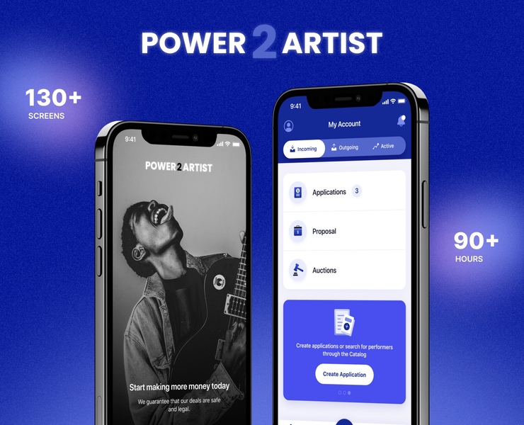 P2A | Organization events app — Интерфейсы на Dprofile