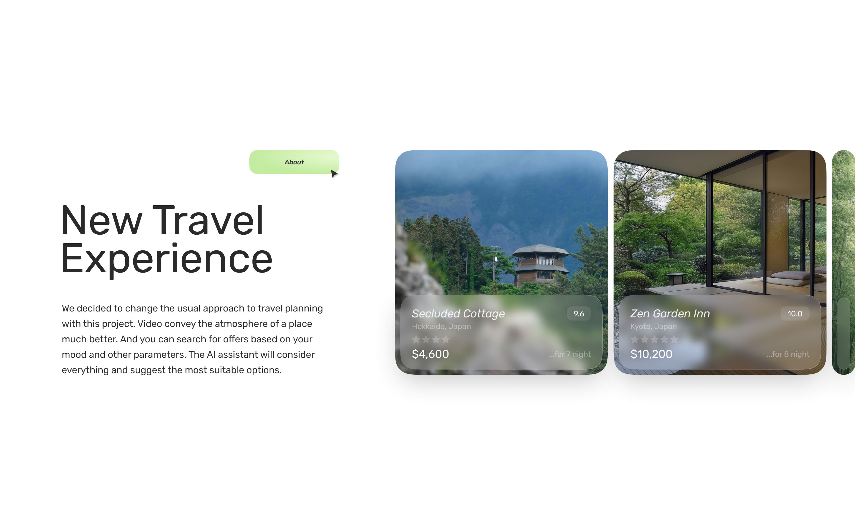Travel App & AI assistant – UI/UX Design for startup — Изображение №2 — Интерфейсы на Dprofile