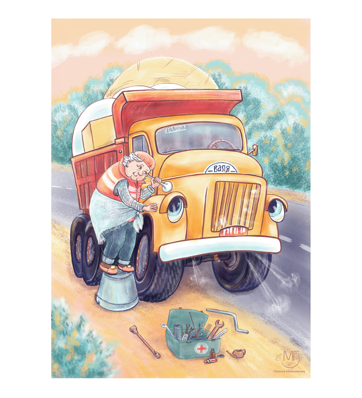 Захворала? Детская книжная иллюстрация — Изображение №9 — Иллюстрация на Dprofile