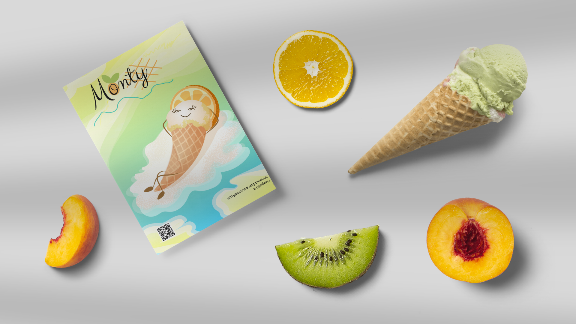 Monty. Ice cream logo and brand — Изображение №4 — Брендинг, Иллюстрация на Dprofile