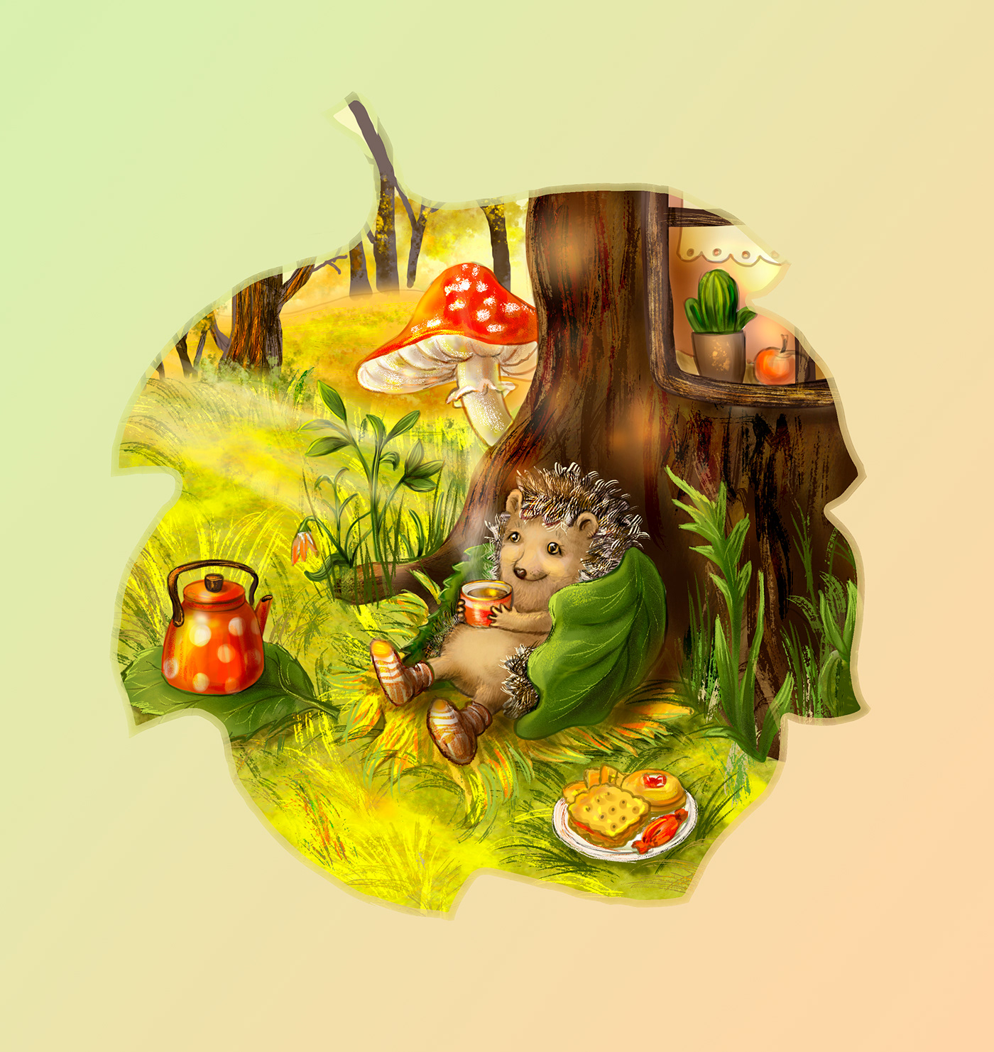 Art Hygge. Добрые осенние картинки. — Изображение №10 — Иллюстрация на Dprofile