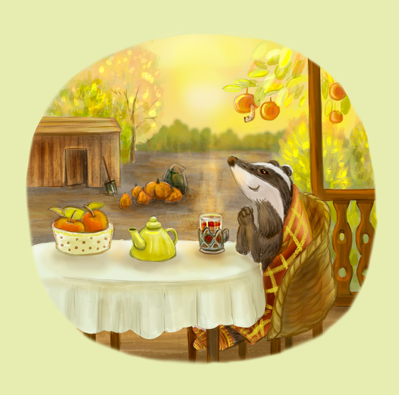 Art Hygge. Добрые осенние картинки. — Изображение №12 — Иллюстрация на Dprofile