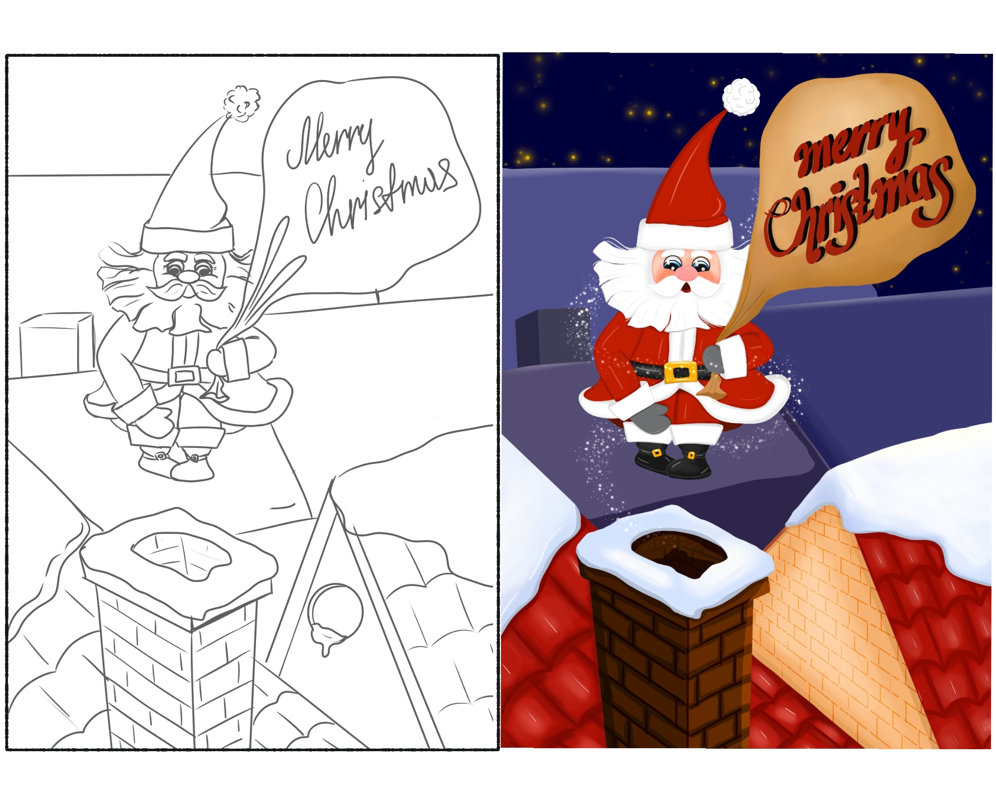 Marry Christmas — Изображение №3 — Брендинг, Иллюстрация на Dprofile