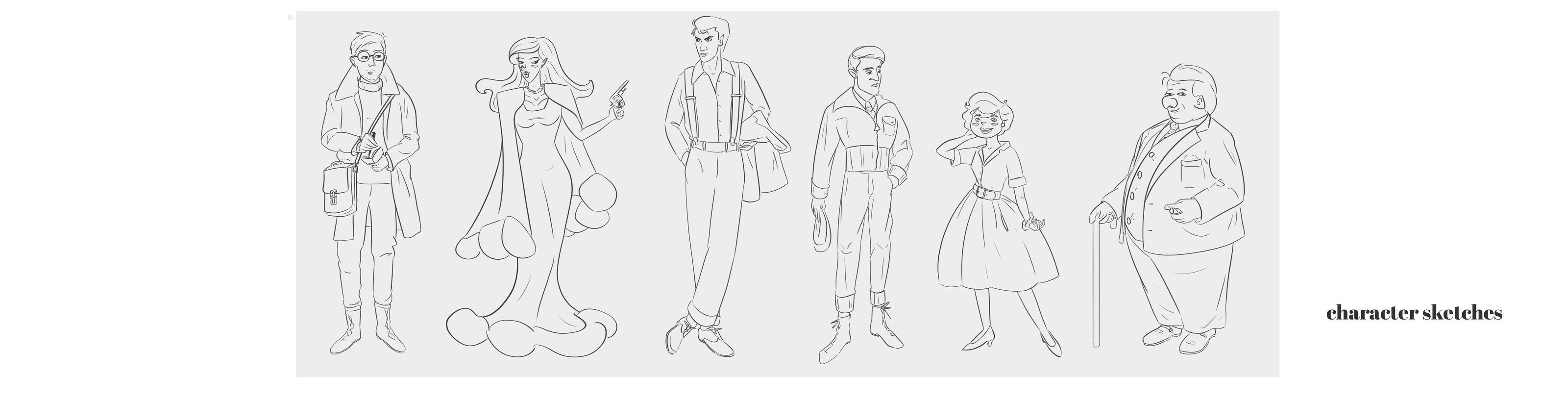 Character Lineup: Gangsters of the 1920s — Изображение №2 — Иллюстрация на Dprofile