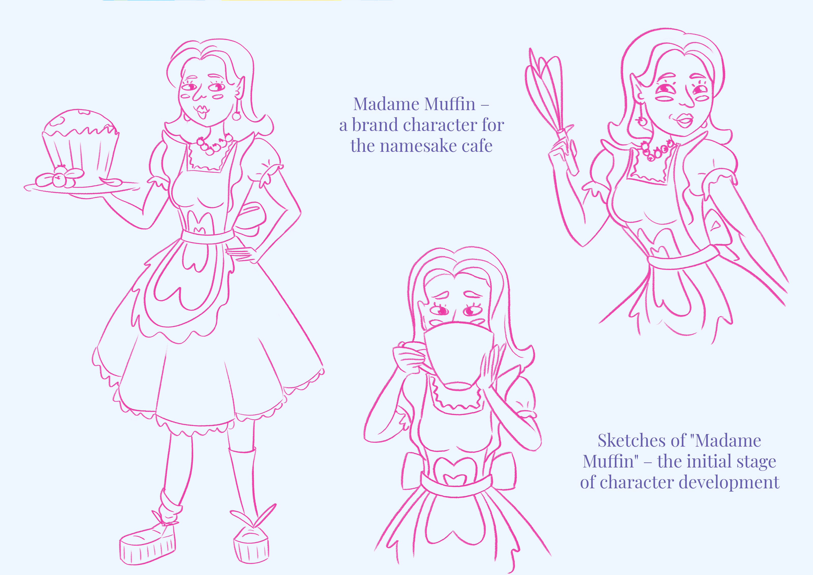 Brand Character: Madame Muffin — Изображение №2 — Брендинг, Иллюстрация на Dprofile