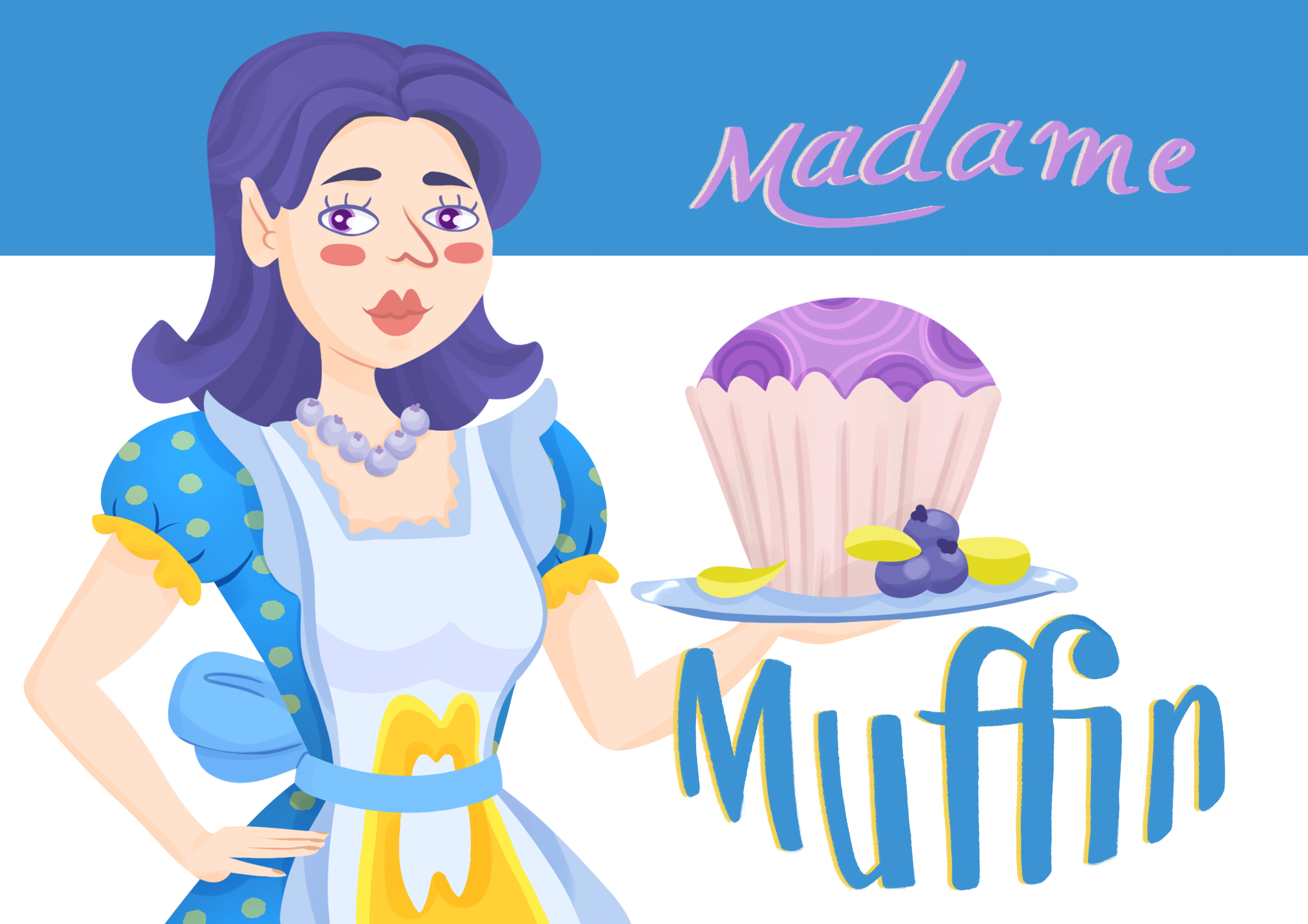 Brand Character: Madame Muffin — Изображение №1 — Брендинг, Иллюстрация на Dprofile