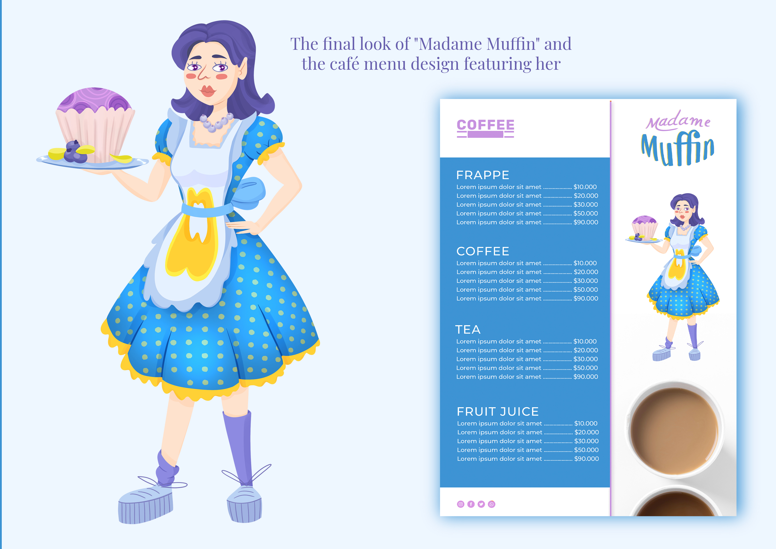 Brand Character: Madame Muffin — Изображение №4 — Брендинг, Иллюстрация на Dprofile
