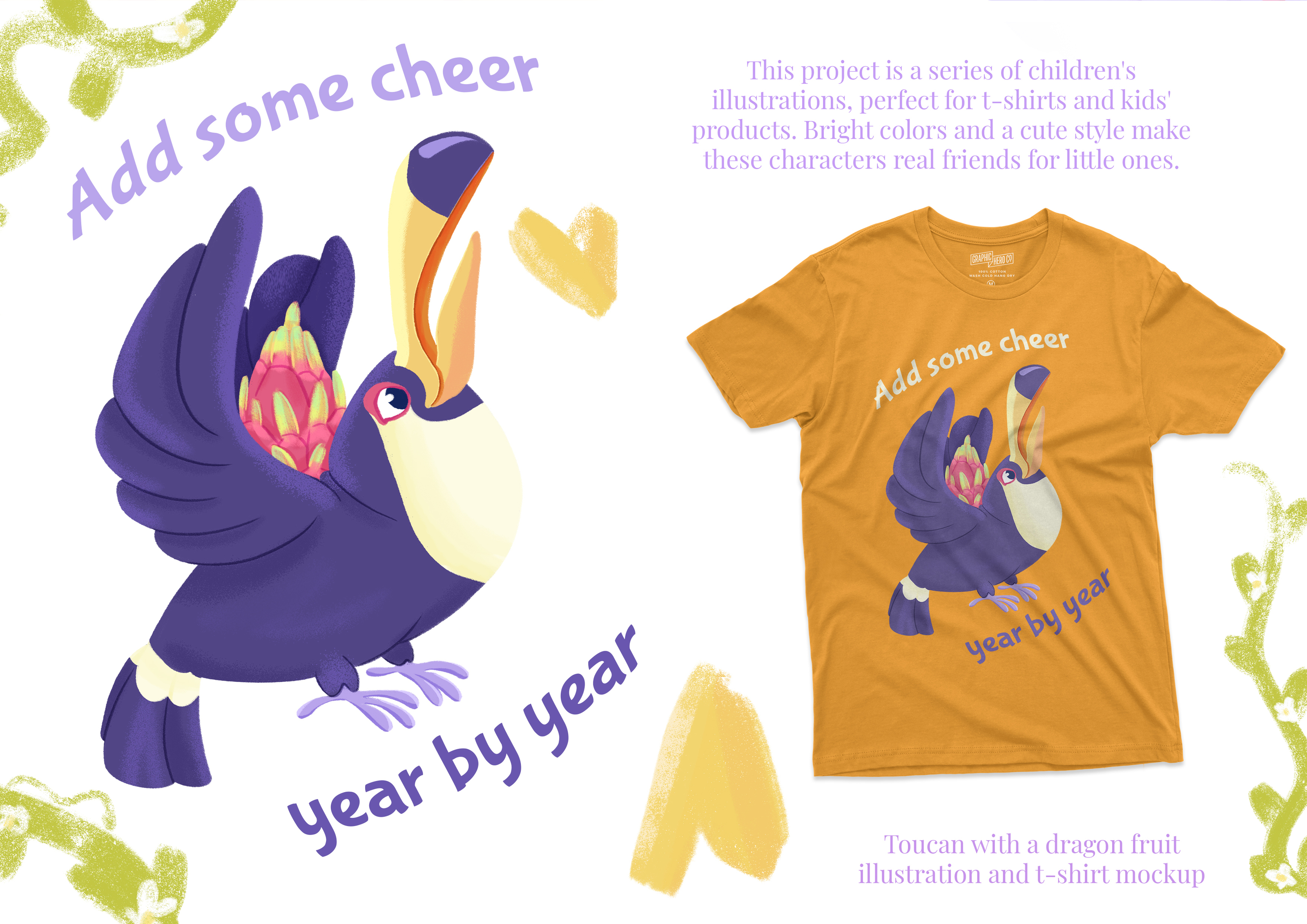 Tropical Vibes: Kids' T-Shirts — Изображение №2 — Иллюстрация на Dprofile