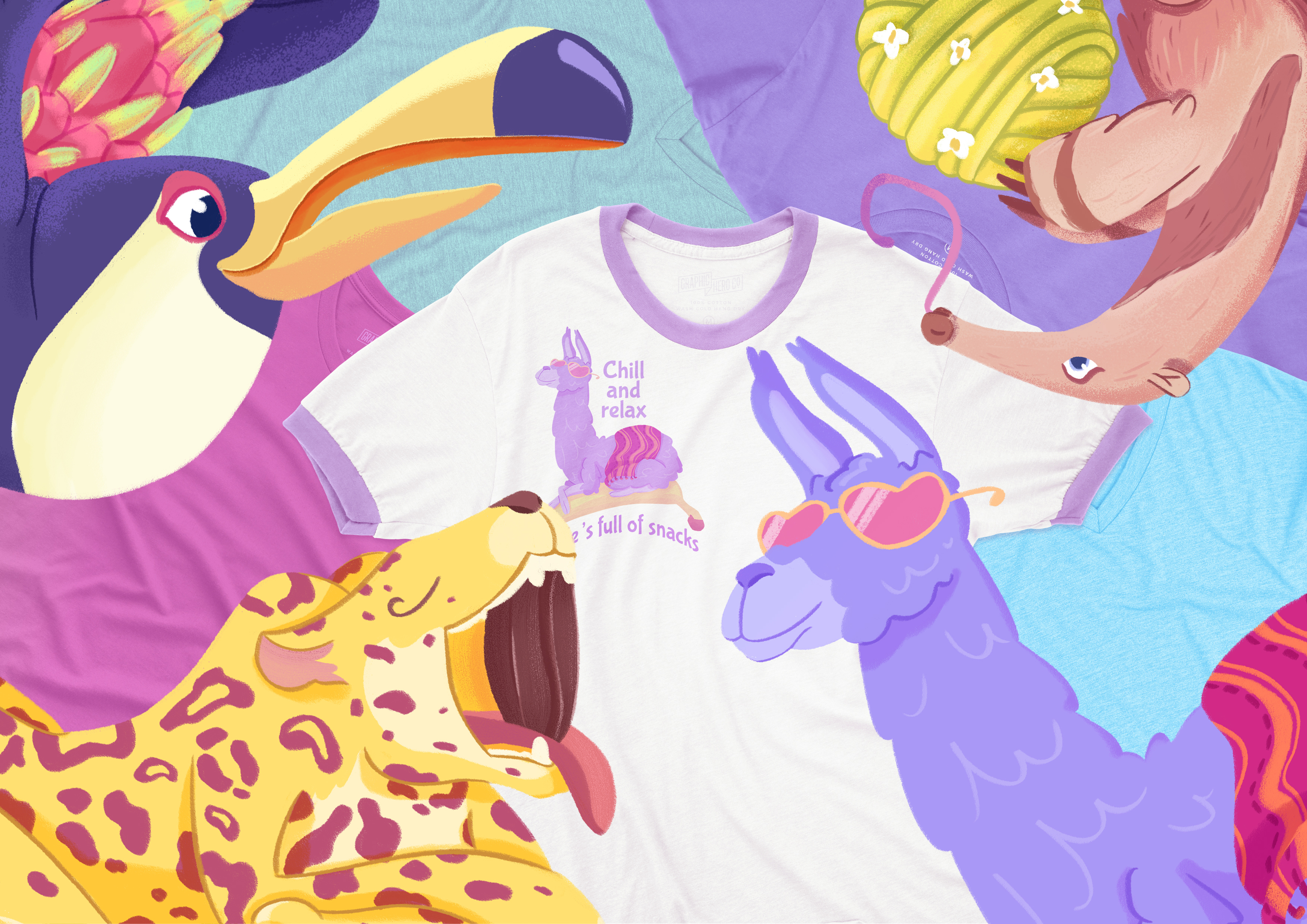Tropical Vibes: Kids' T-Shirts — Изображение №1 — Иллюстрация на Dprofile