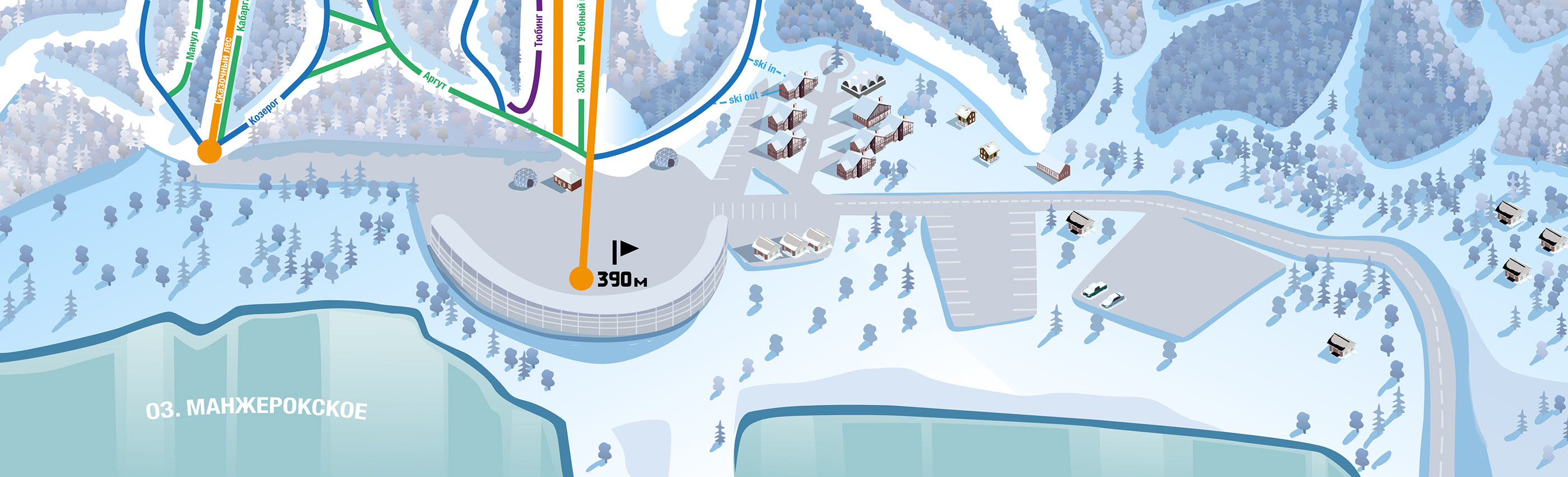 Ski and hiking map — Изображение №5 — Иллюстрация, Графика на Dprofile