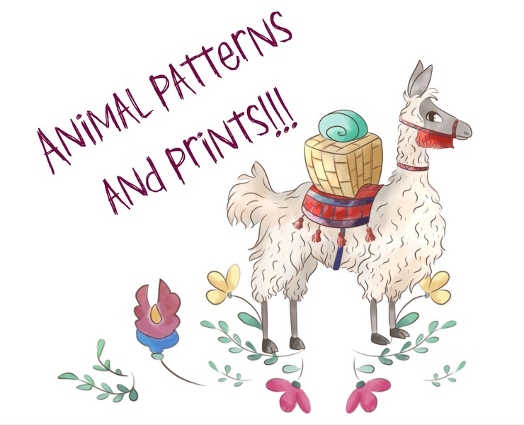 Animal pattern and prints — Иллюстрация на Dprofile