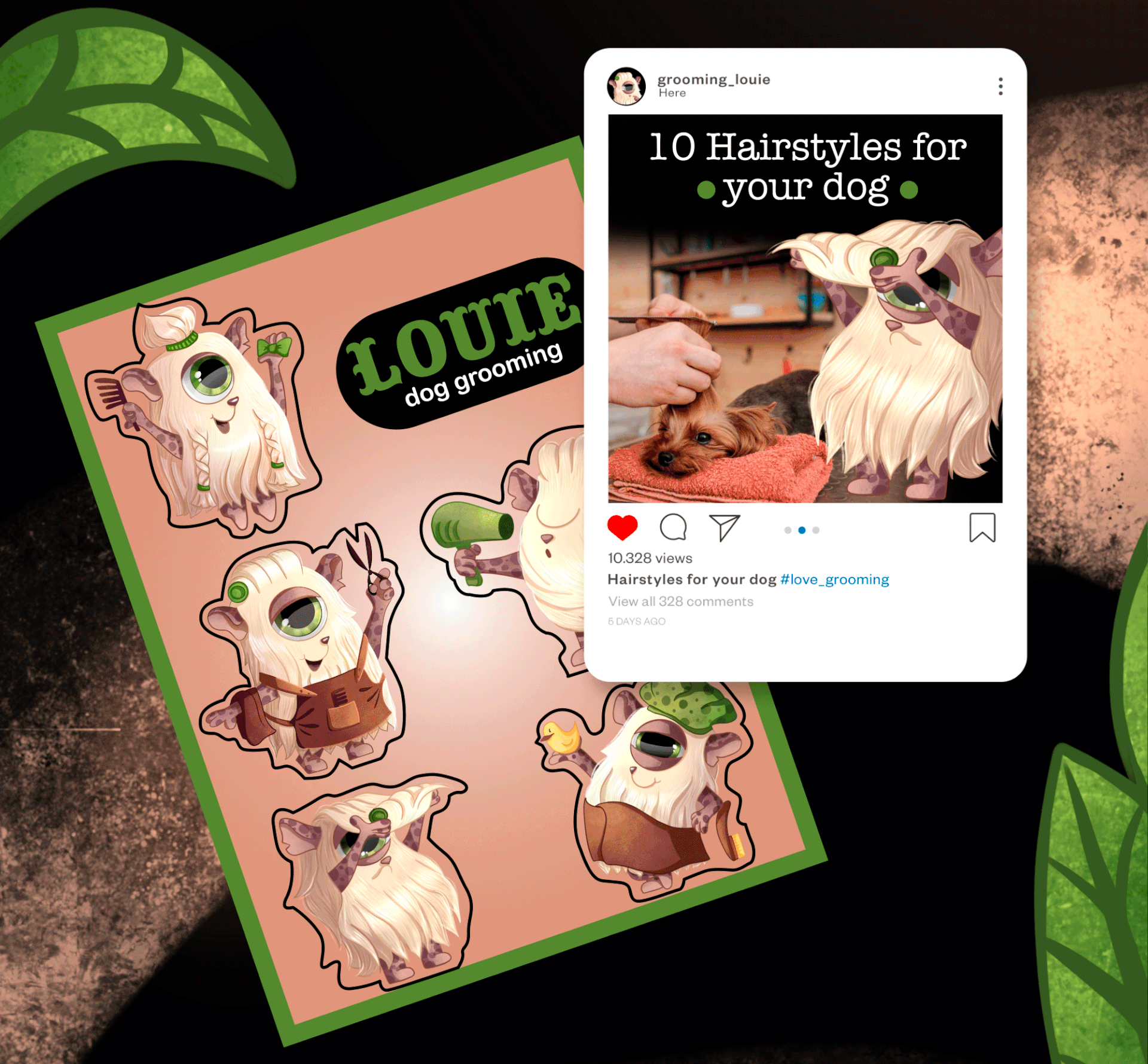 Character design for grooming — Изображение №13 — Брендинг, Иллюстрация на Dprofile