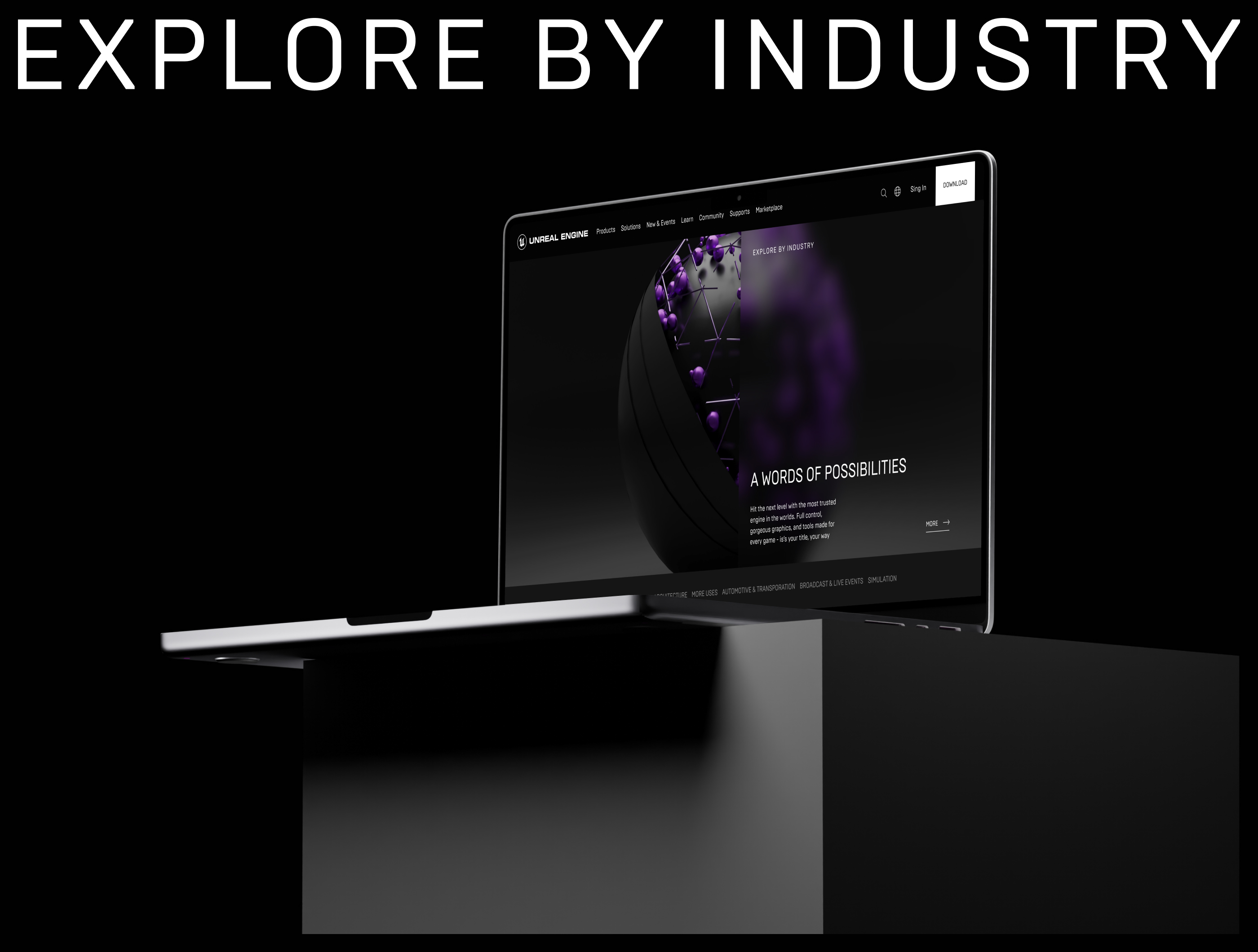 Unreal Engine | Corporate website | Redesign — Изображение №7 — Интерфейсы на Dprofile
