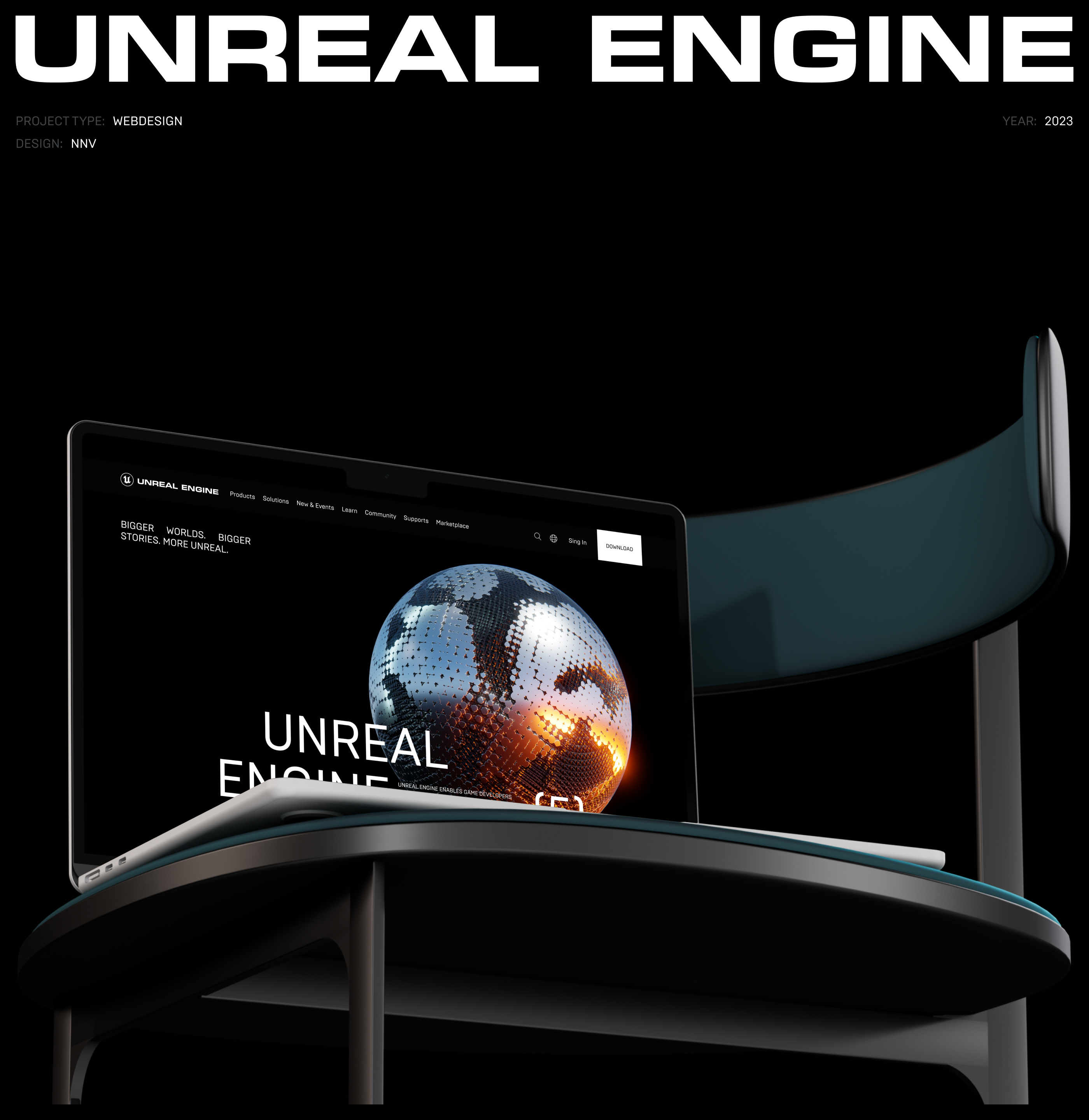 Unreal Engine | Corporate website | Redesign — Изображение №1 — Интерфейсы на Dprofile