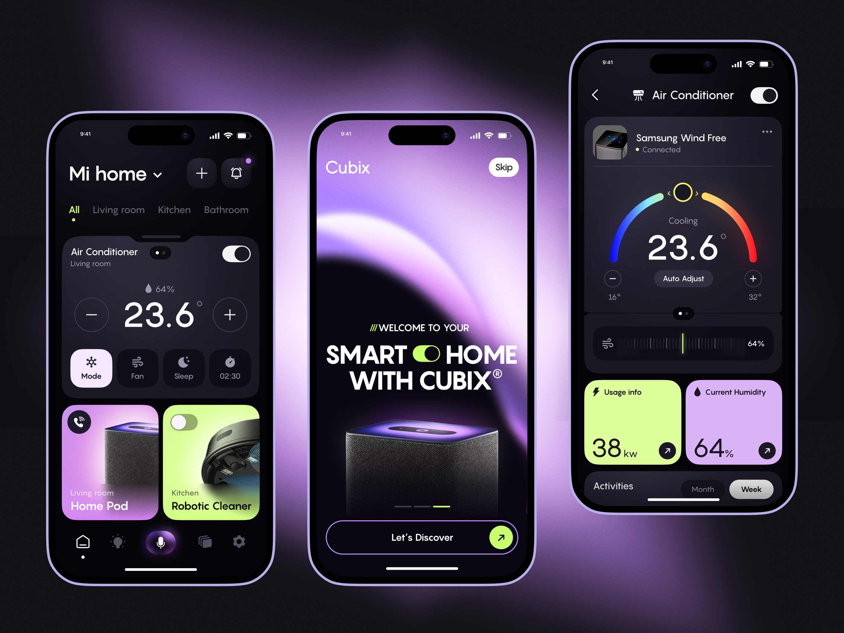 Cubix - Smart Home App — Изображение №1 — Интерфейсы, Графика на Dprofile