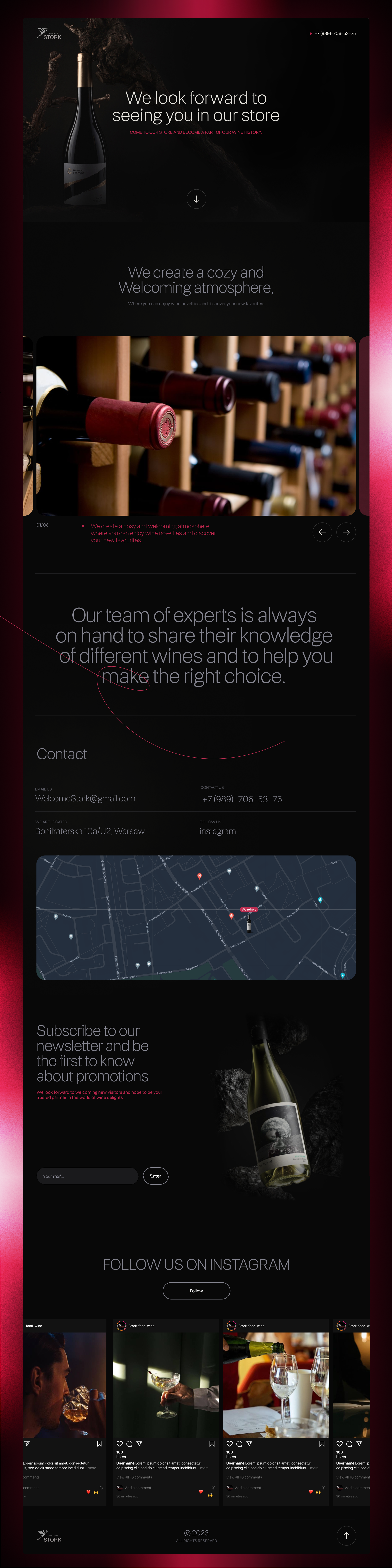 Stork. Shop Wine — Изображение №1 — Интерфейсы, Графика на Dprofile