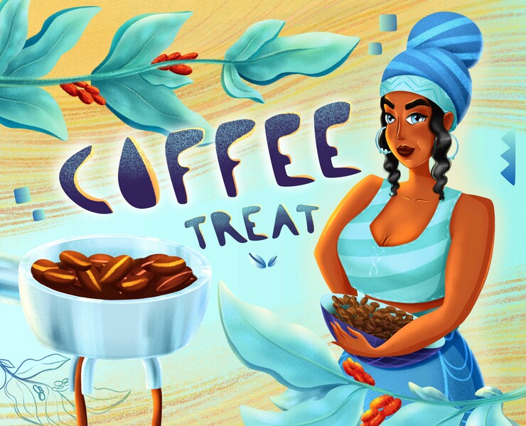 Coffee treat — Иллюстрация на Dprofile